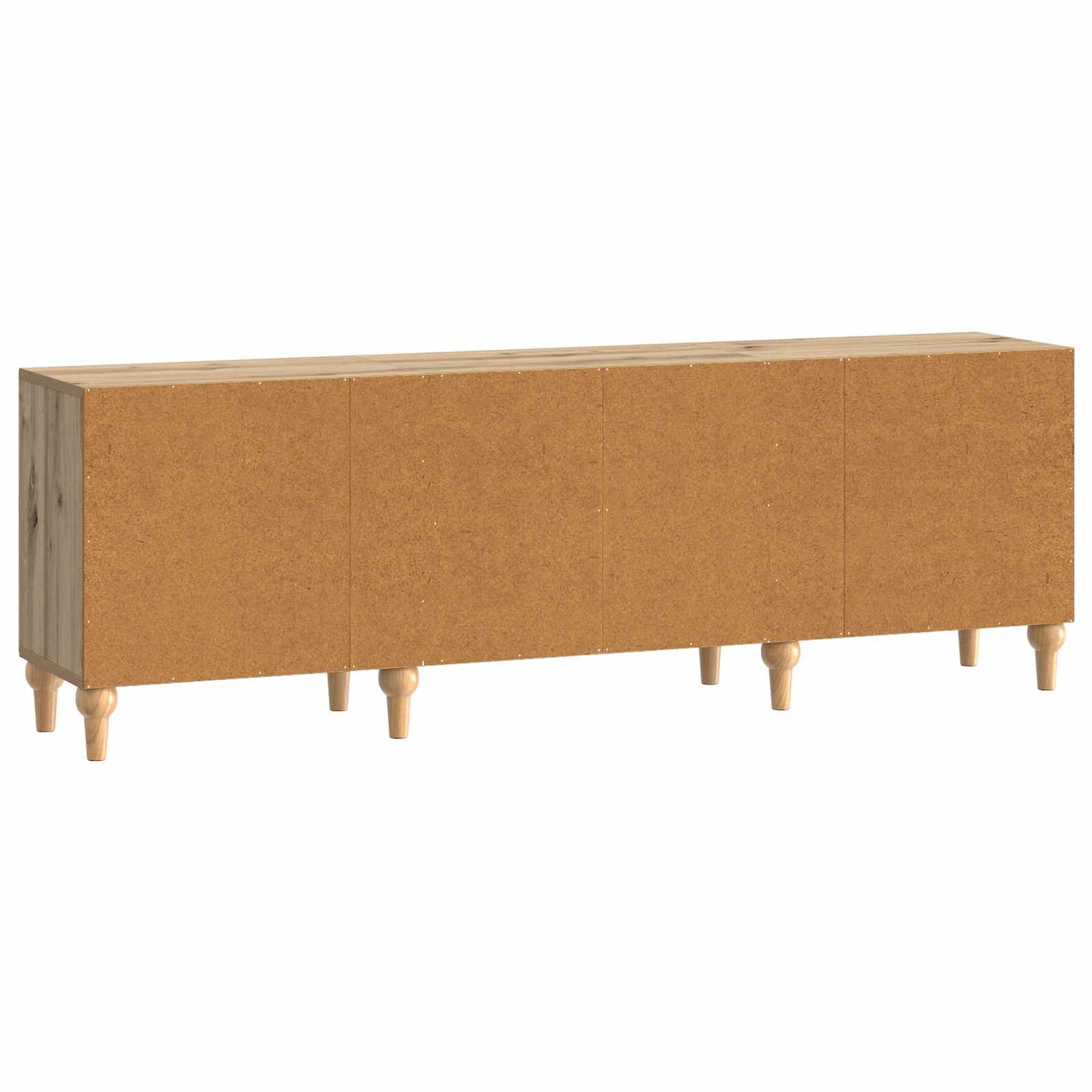 TV-kast Artisanaal eiken 150 x 31 x 50 cm Bewerkt hout is nu te koop bij PeponiXL, paradijselijk wonen!