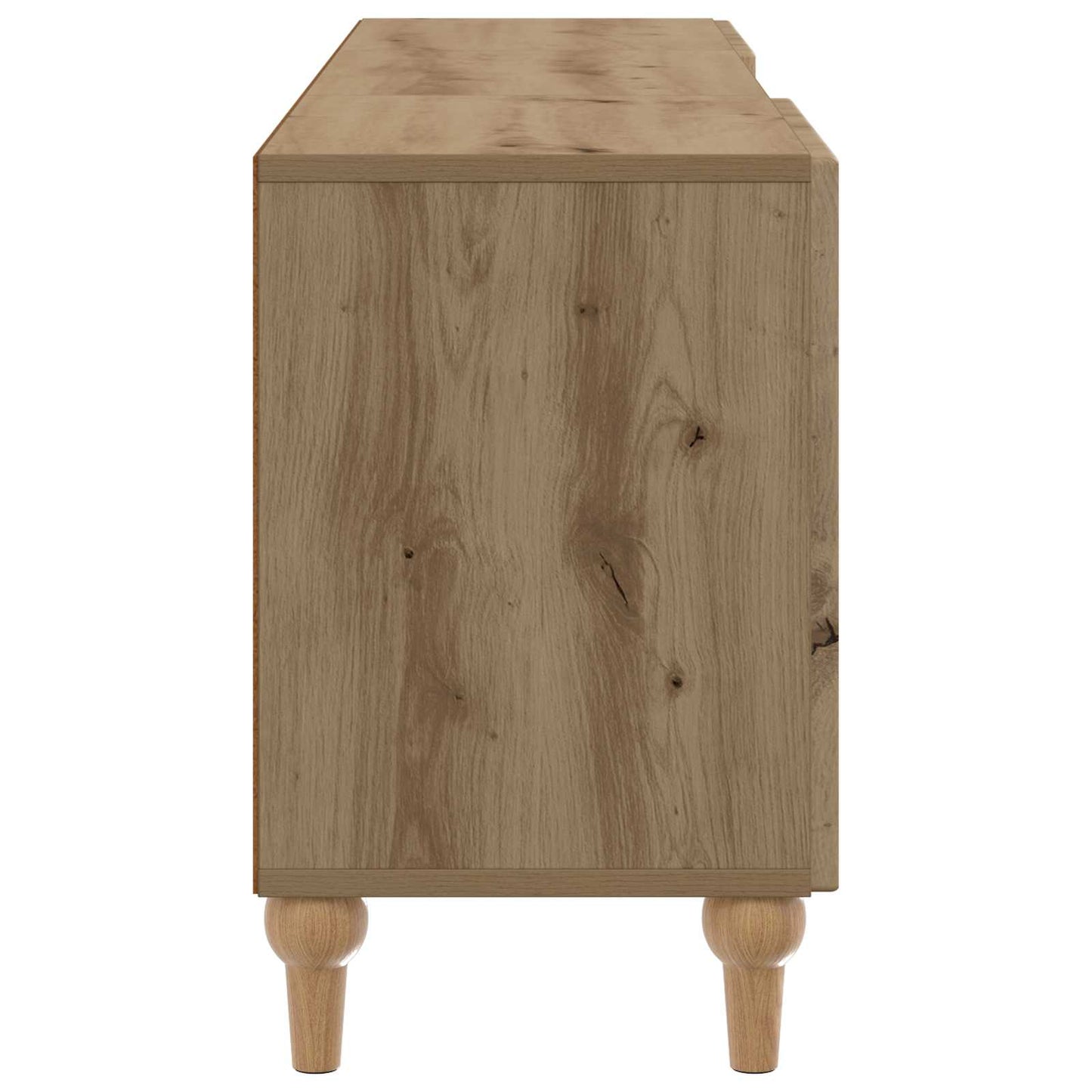 TV-kast Artisanaal eiken 150 x 31 x 50 cm Bewerkt hout is nu te koop bij PeponiXL, paradijselijk wonen!