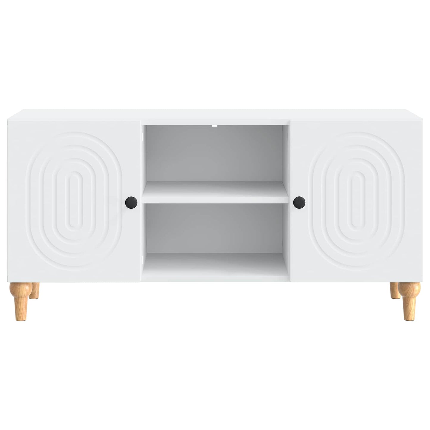 TV-kast Wit 102 x 34,5 x 50 cm Bewerkt hout is nu te koop bij PeponiXL, paradijselijk wonen!