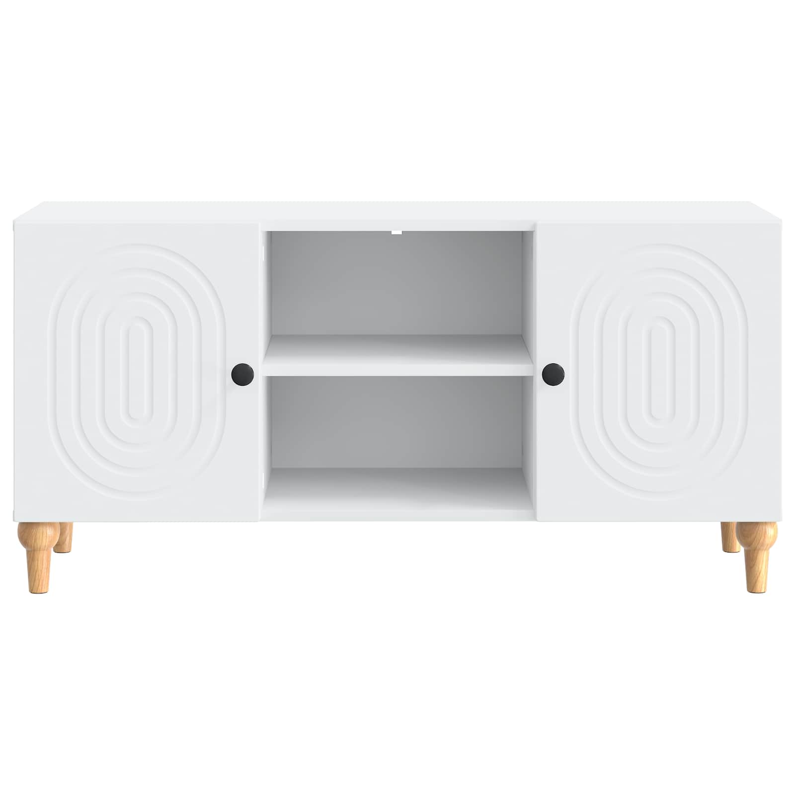 TV-kast Wit 102 x 34,5 x 50 cm Bewerkt hout is nu te koop bij PeponiXL, paradijselijk wonen!