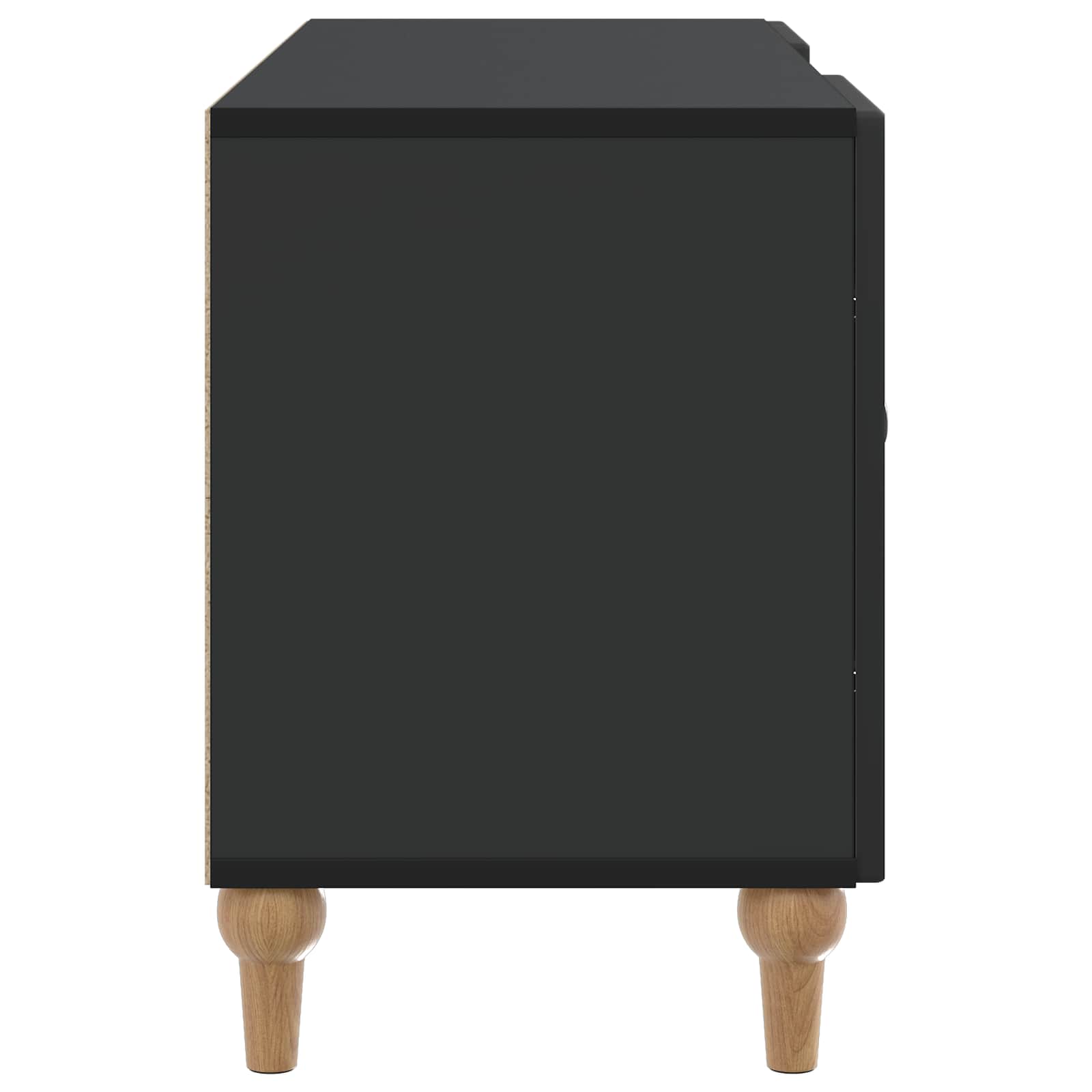 TV-kast Zwart 102 x 34,5 x 50 cm Bewerkt hout is nu te koop bij PeponiXL, paradijselijk wonen!