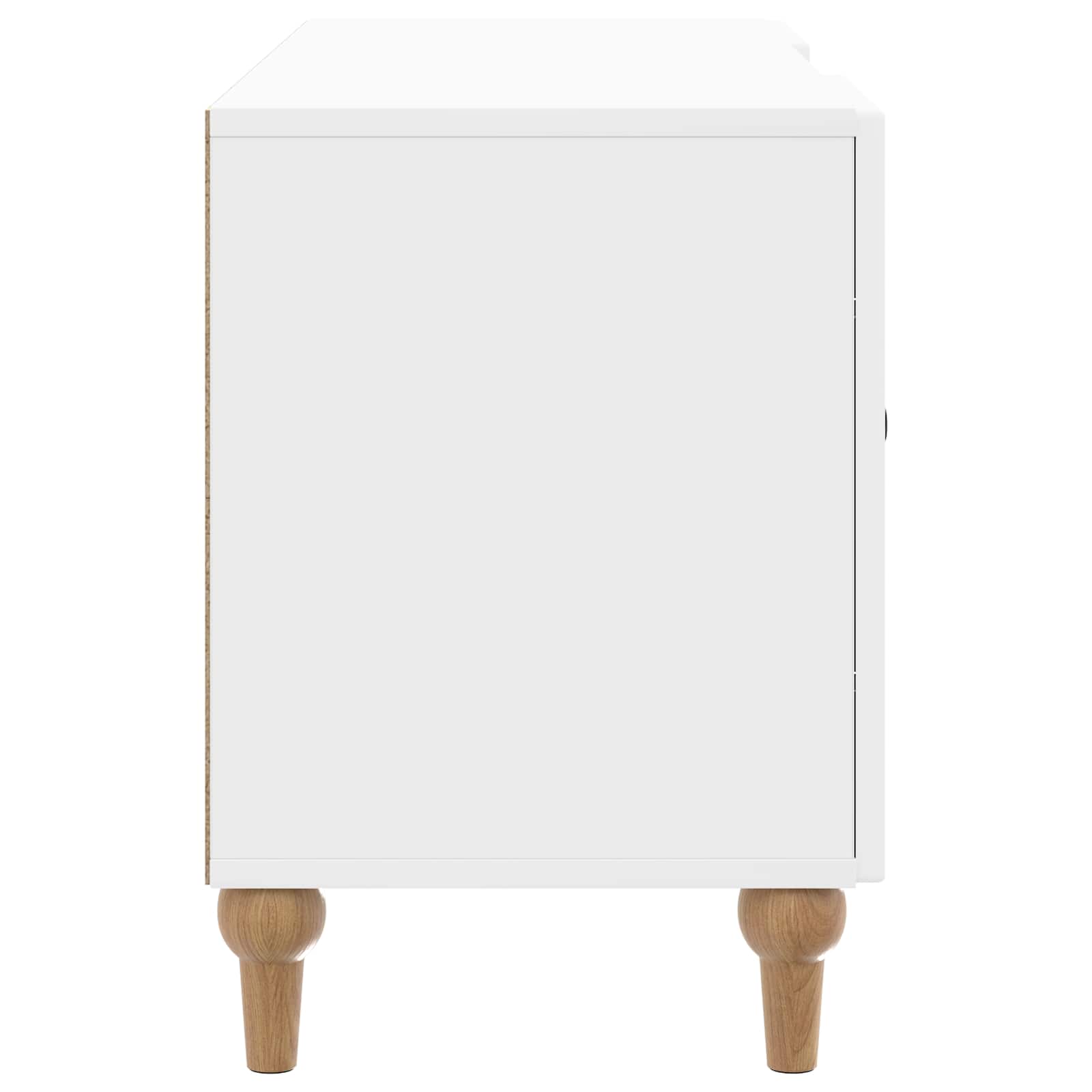 TV-kast Hoogglans Wit 102 x 34,5 x 50 cm Bewerkt hout is nu te koop bij PeponiXL, paradijselijk wonen!