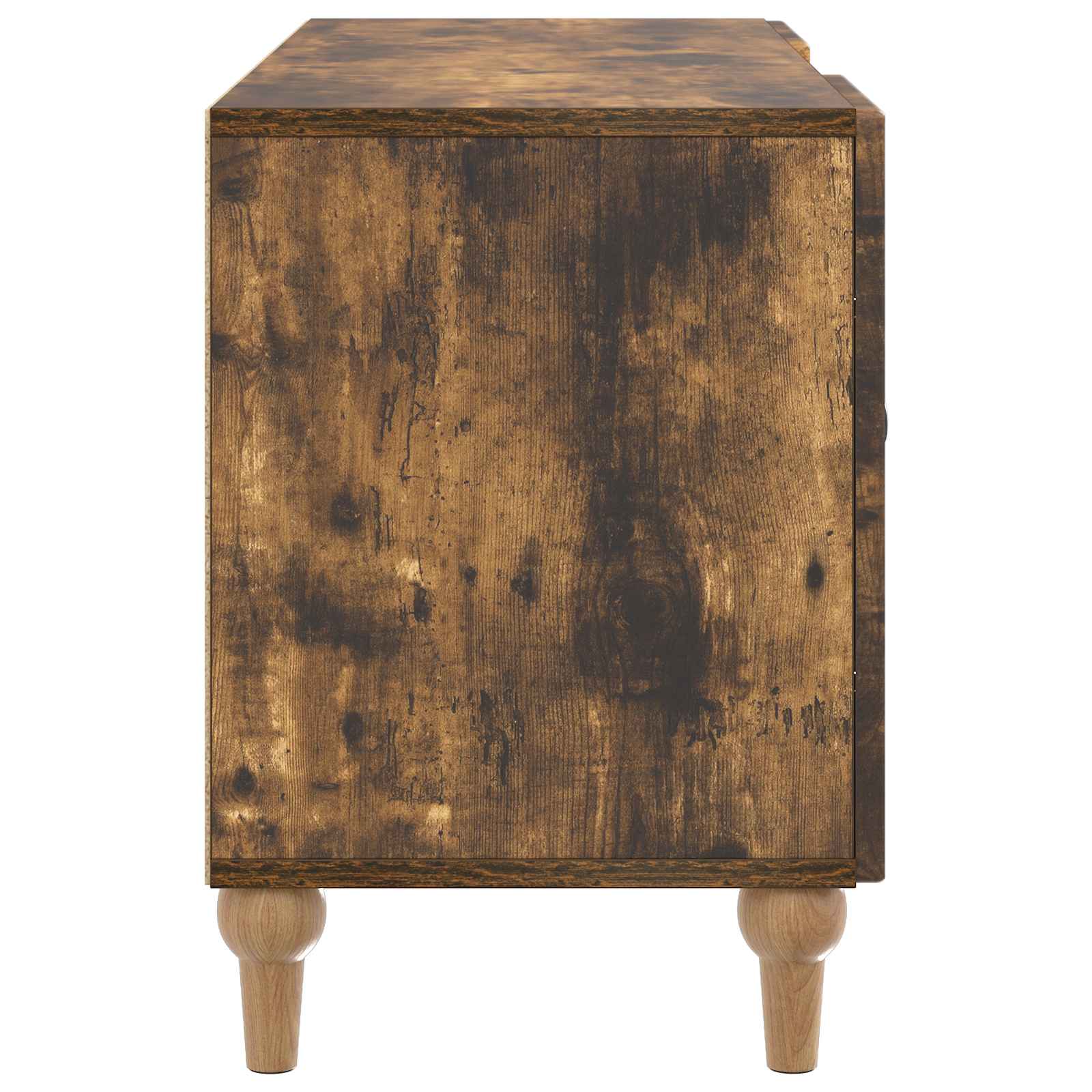 TV-kast Gerookt eiken 102 x 34,5 x 50 cm Bewerkt hout is nu te koop bij PeponiXL, paradijselijk wonen!