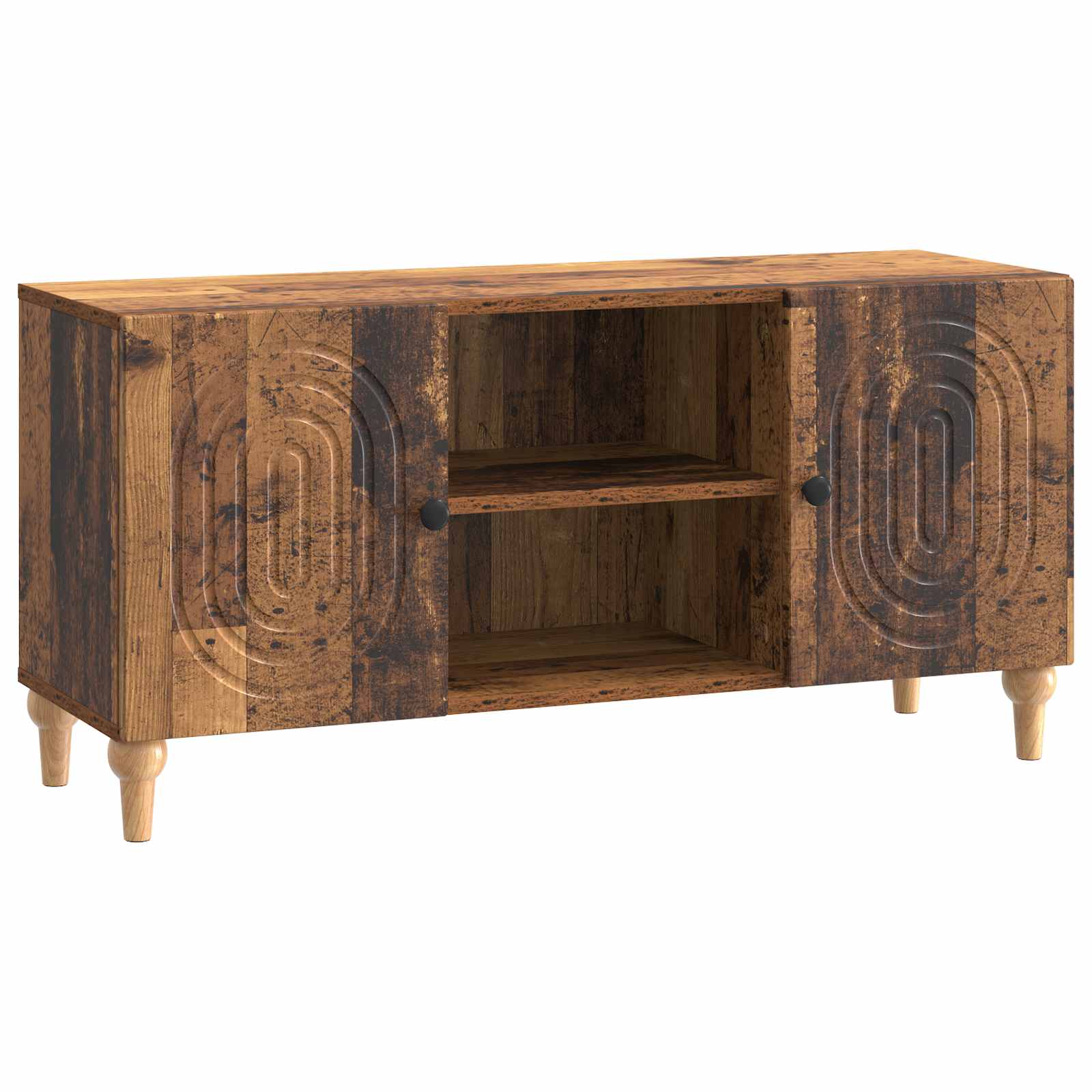 TV-kast Oud hout 102 x 34,5 x 50 cm Bewerkt hout is nu te koop bij PeponiXL, paradijselijk wonen!