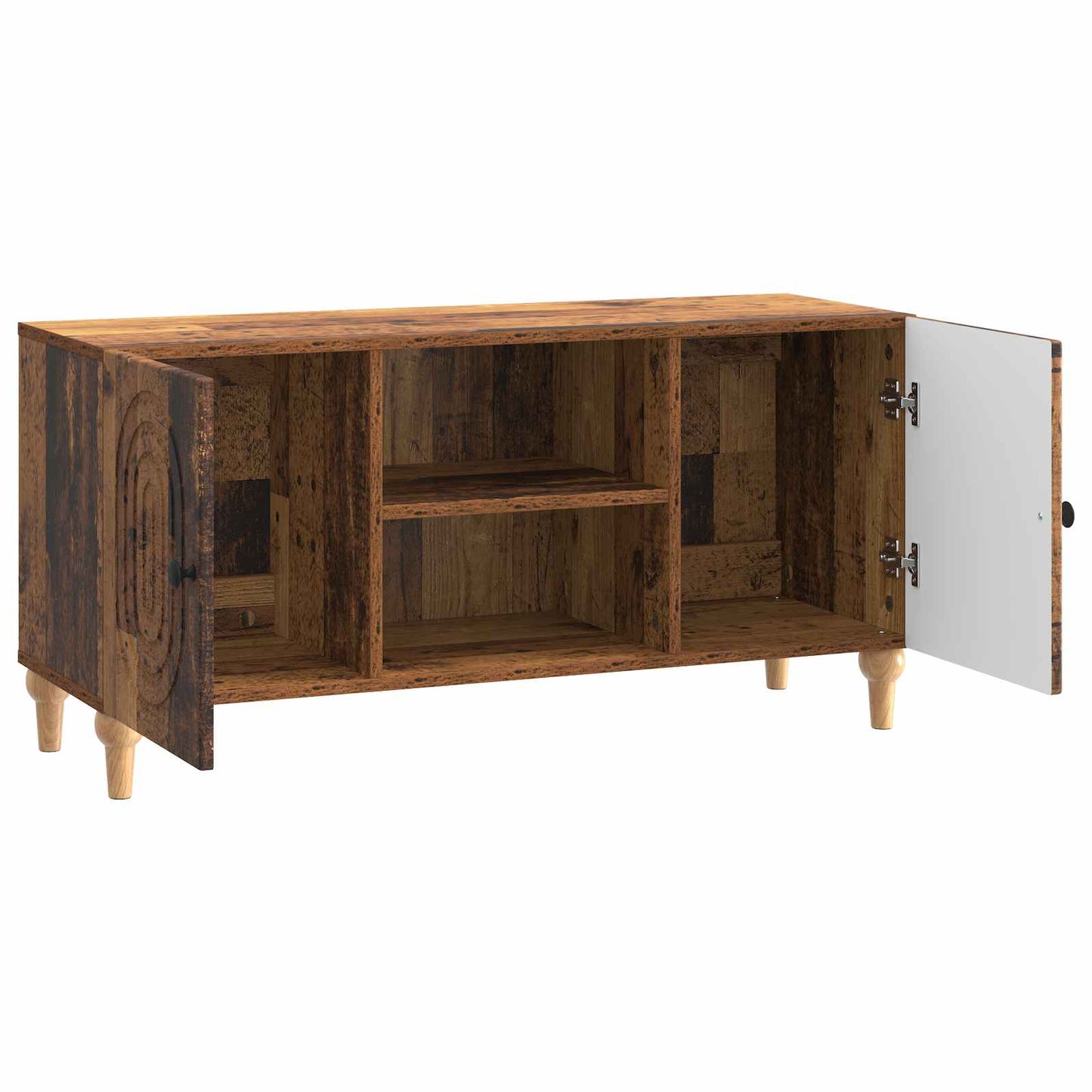 TV-kast Oud hout 102 x 34,5 x 50 cm Bewerkt hout is nu te koop bij PeponiXL, paradijselijk wonen!