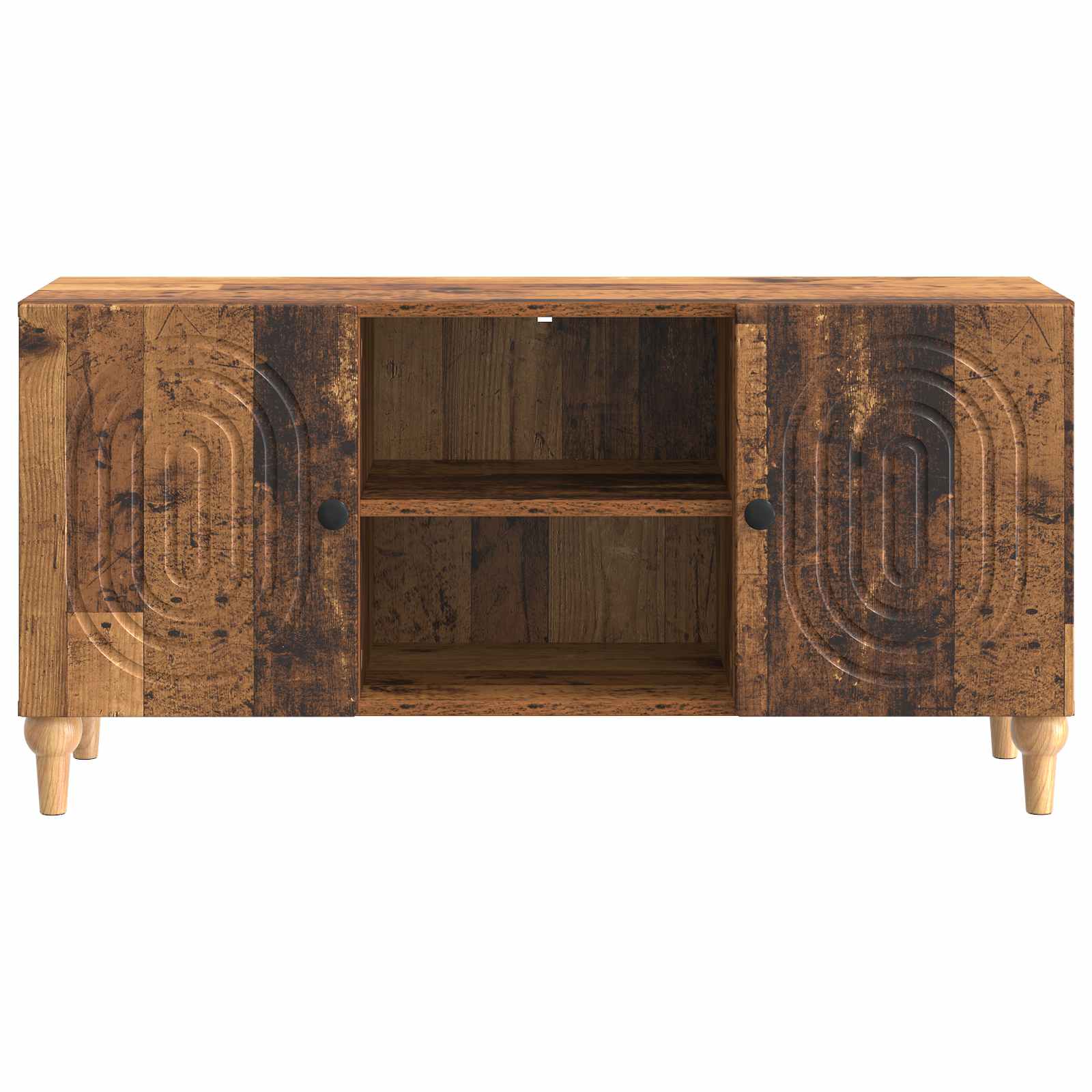 TV-kast Oud hout 102 x 34,5 x 50 cm Bewerkt hout is nu te koop bij PeponiXL, paradijselijk wonen!