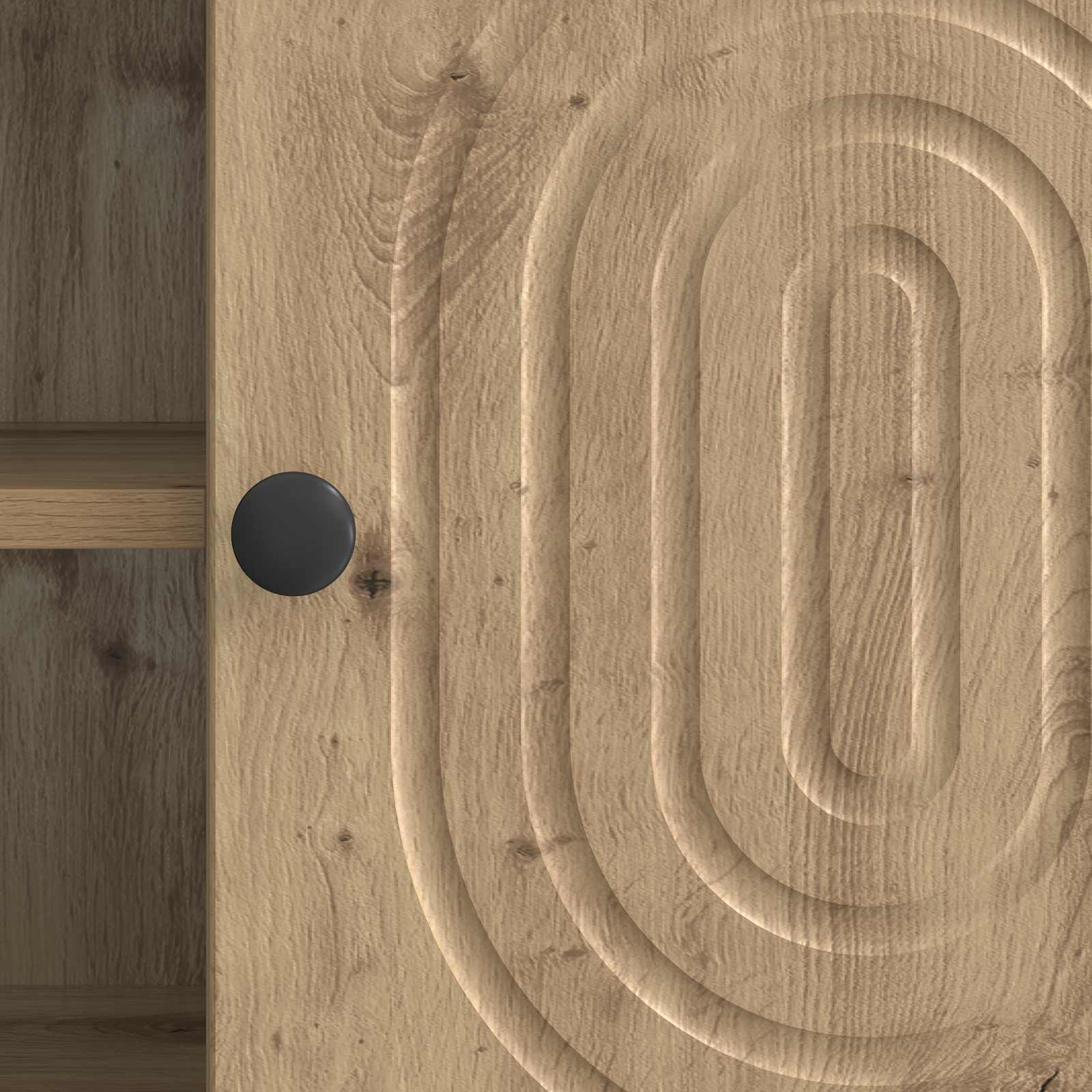 TV-kast Artisanaal eiken 102 x 34,5 x 50 cm Bewerkt hout is nu te koop bij PeponiXL, paradijselijk wonen!