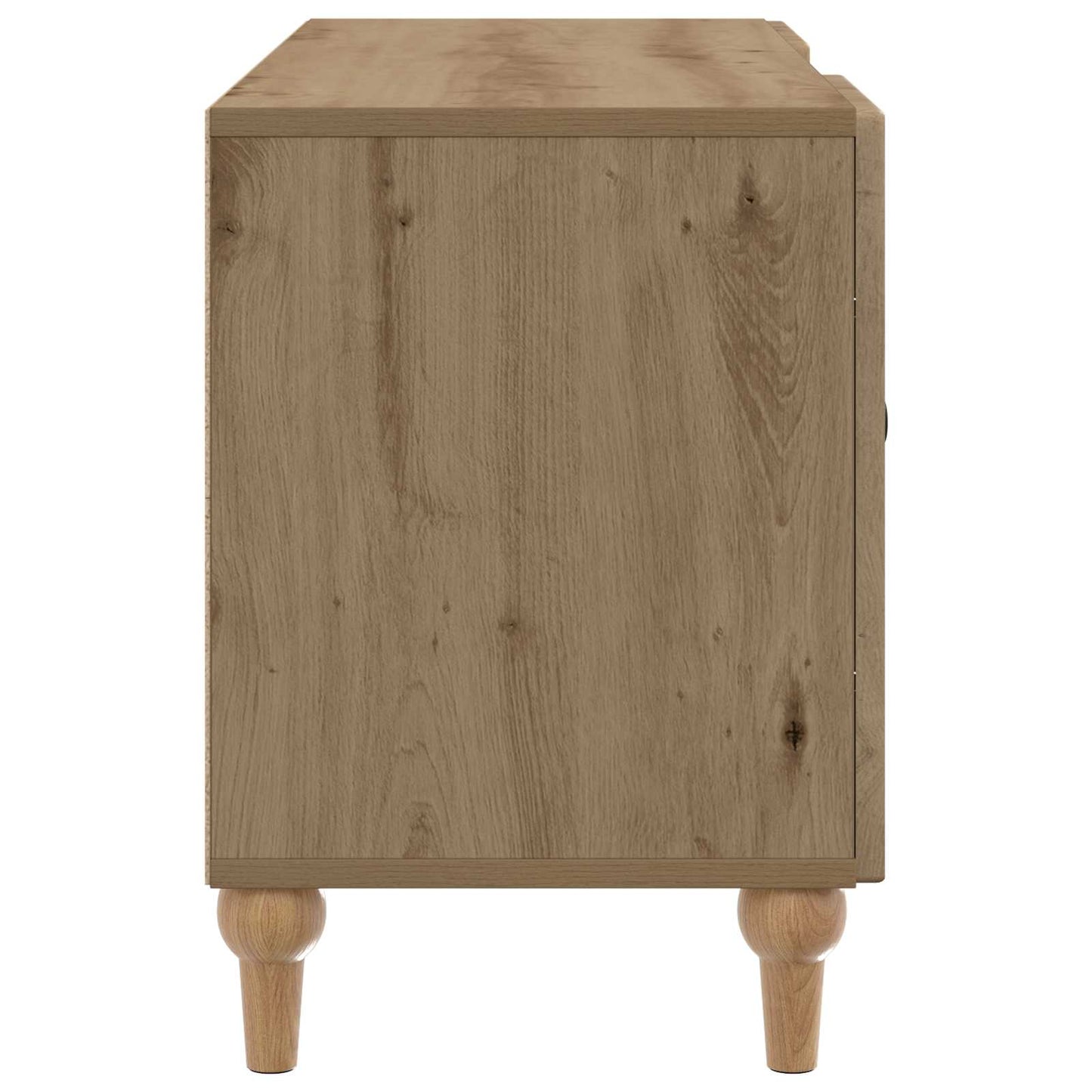 TV-kast Artisanaal eiken 102 x 34,5 x 50 cm Bewerkt hout is nu te koop bij PeponiXL, paradijselijk wonen!