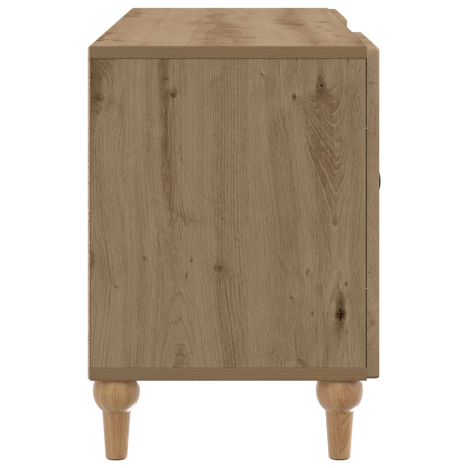 TV-kast Artisanaal eiken 102 x 34,5 x 50 cm Bewerkt hout is nu te koop bij PeponiXL, paradijselijk wonen!