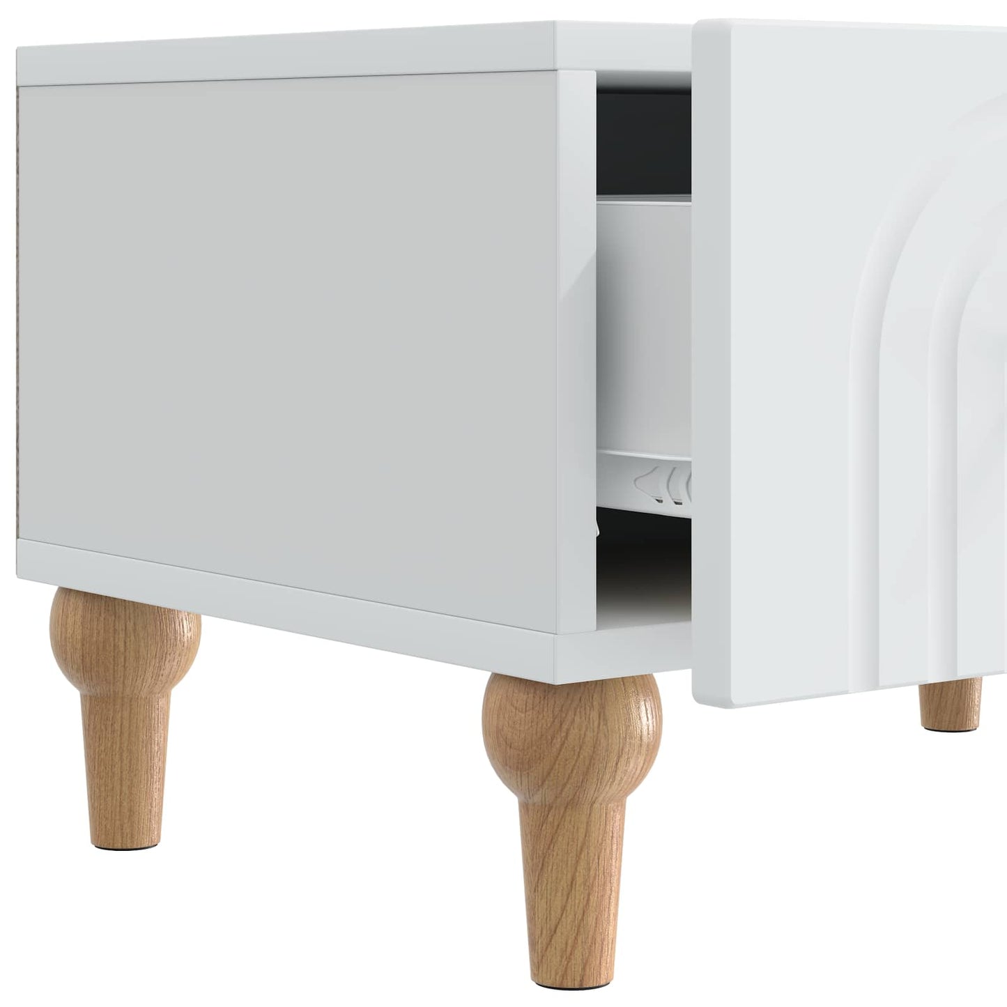 TV-kast met lade Wit 147 x 34,5 x 30 cm Bewerkt hout is nu te koop bij PeponiXL, paradijselijk wonen!
