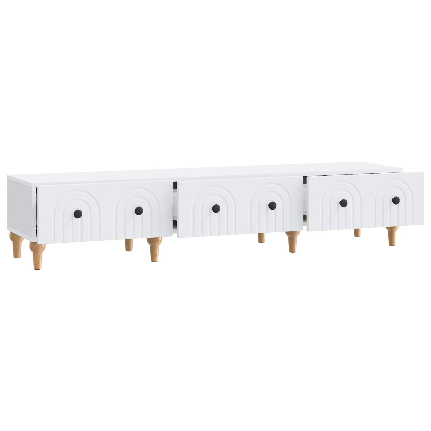 TV-kast met lade Wit 147 x 34,5 x 30 cm Bewerkt hout is nu te koop bij PeponiXL, paradijselijk wonen!