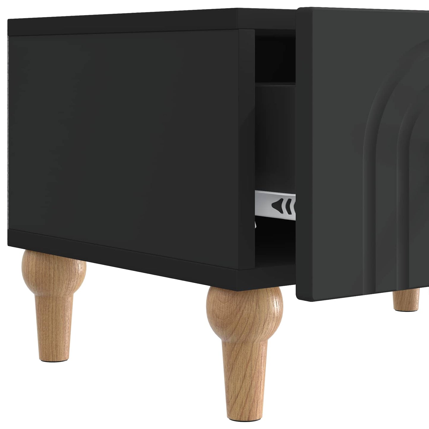 TV-kast met lade Zwart 147 x 34,5 x 30 cm Bewerkt hout is nu te koop bij PeponiXL, paradijselijk wonen!