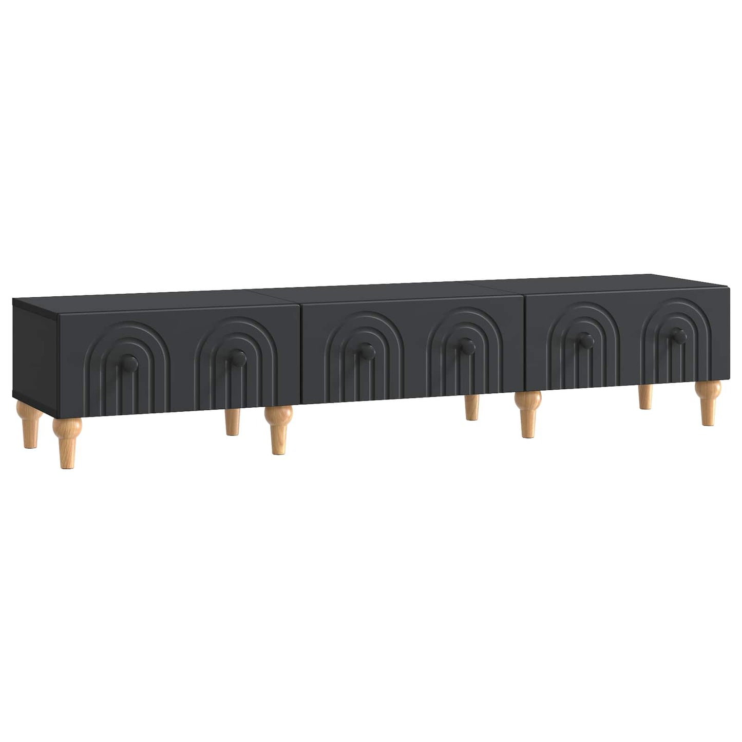 TV-kast met lade Zwart 147 x 34,5 x 30 cm Bewerkt hout is nu te koop bij PeponiXL, paradijselijk wonen!