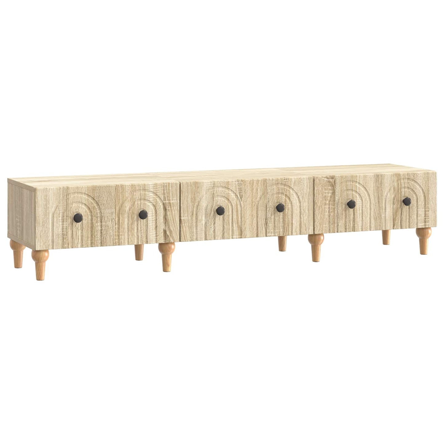 TV-kast met lade Sonoma Eiken 147 x 34,5 x 30 cm Bewerkt hout is nu te koop bij PeponiXL, paradijselijk wonen!