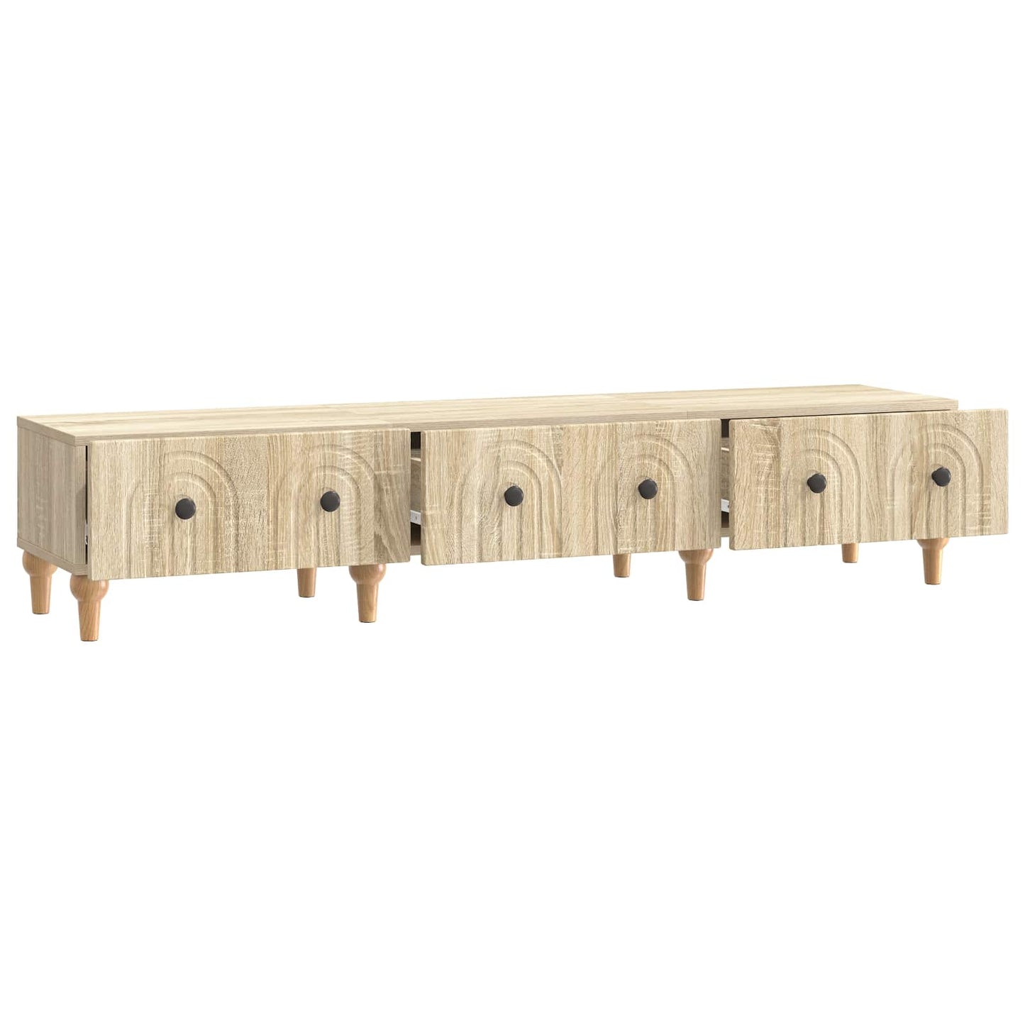 TV-kast met lade Sonoma Eiken 147 x 34,5 x 30 cm Bewerkt hout is nu te koop bij PeponiXL, paradijselijk wonen!