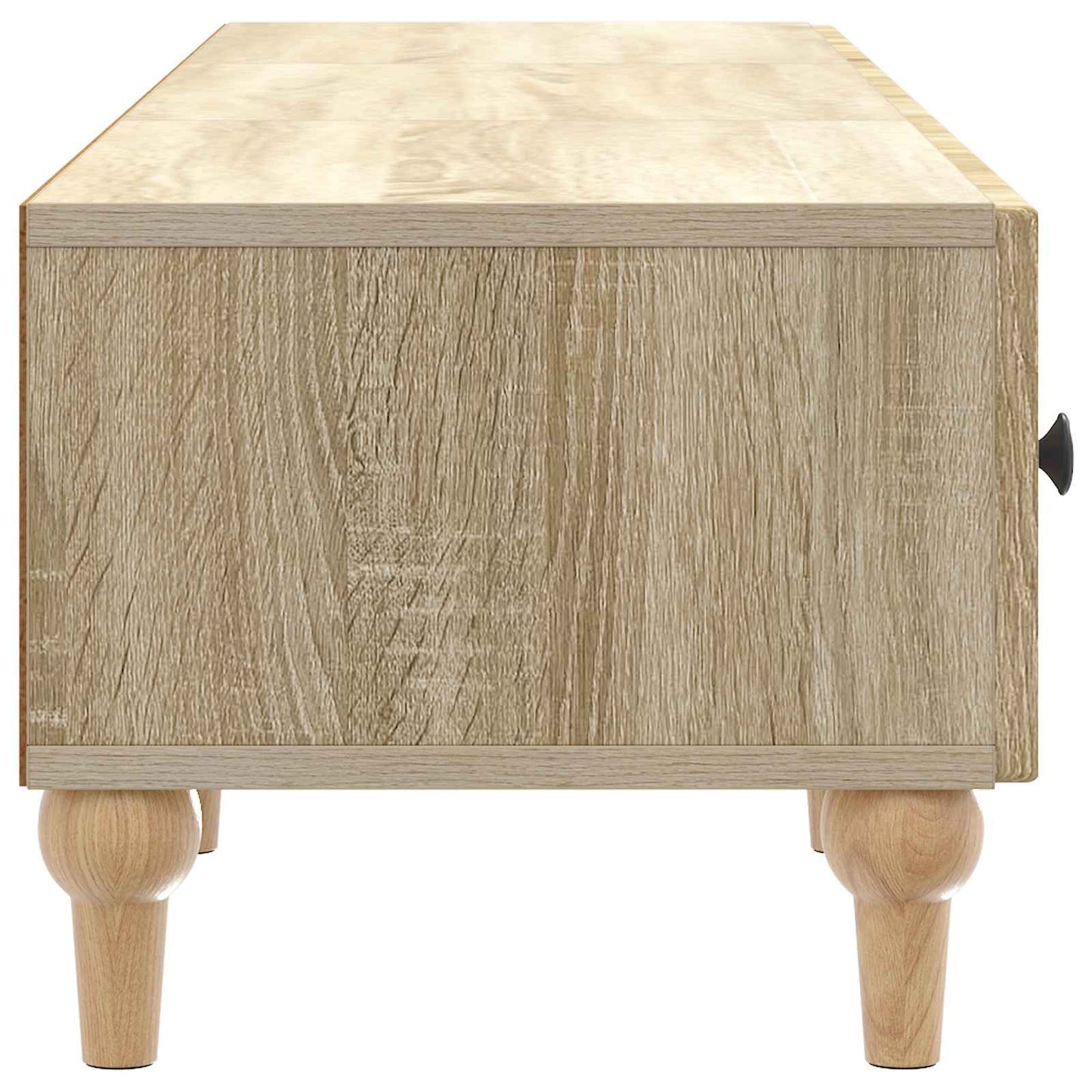 TV-kast met lade Sonoma Eiken 147 x 34,5 x 30 cm Bewerkt hout is nu te koop bij PeponiXL, paradijselijk wonen!