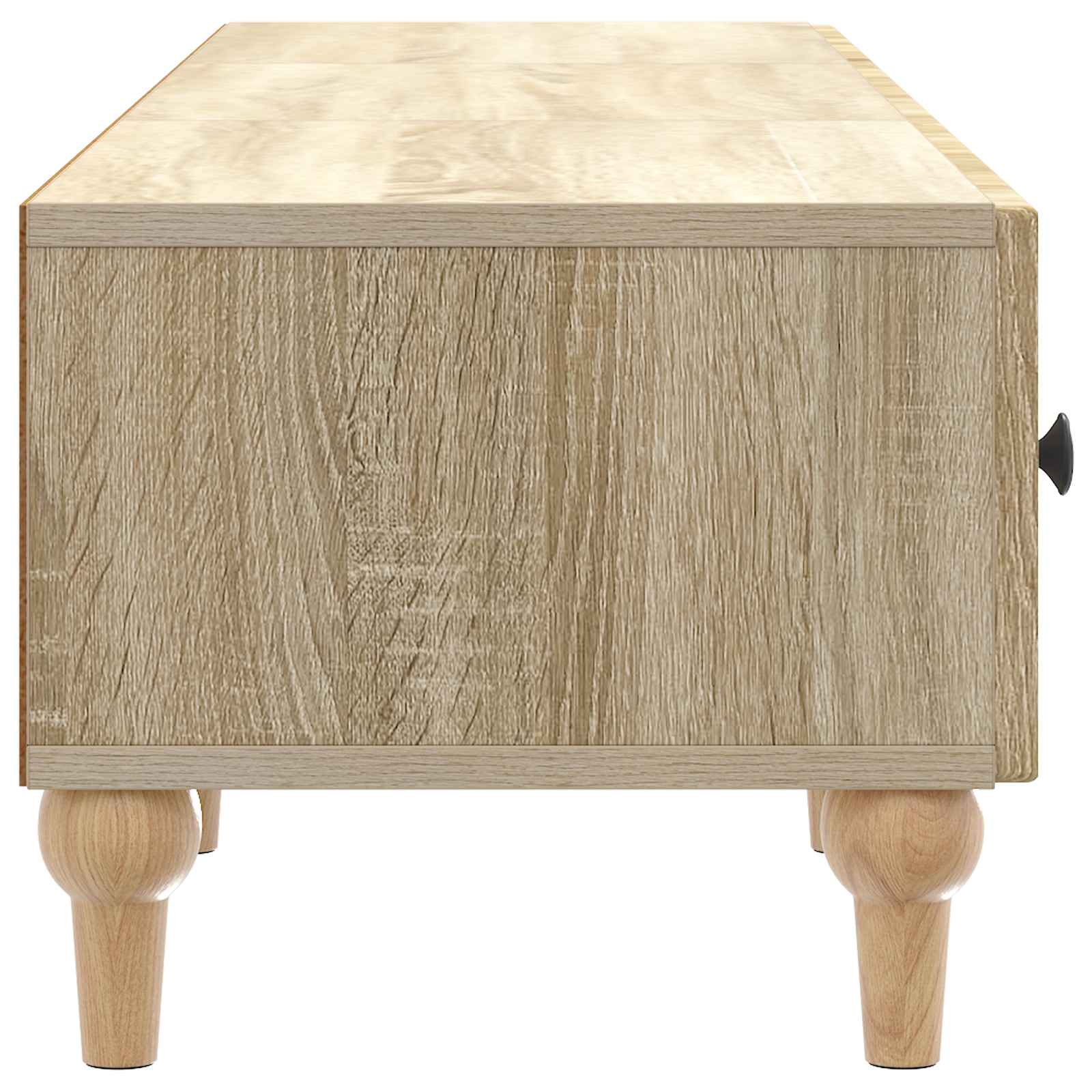 TV-kast met lade Sonoma Eiken 147 x 34,5 x 30 cm Bewerkt hout is nu te koop bij PeponiXL, paradijselijk wonen!