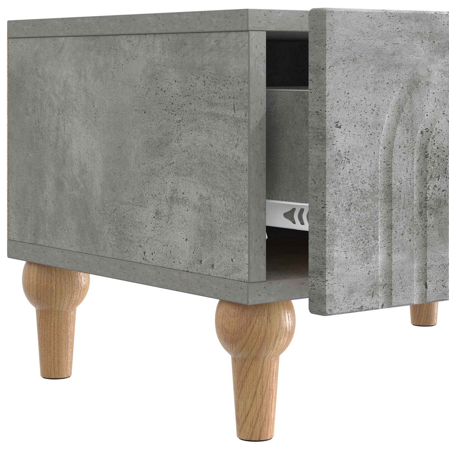 TV-kast met lade Betongrijs 147 x 34,5 x 30 cm Bewerkt hout is nu te koop bij PeponiXL, paradijselijk wonen!