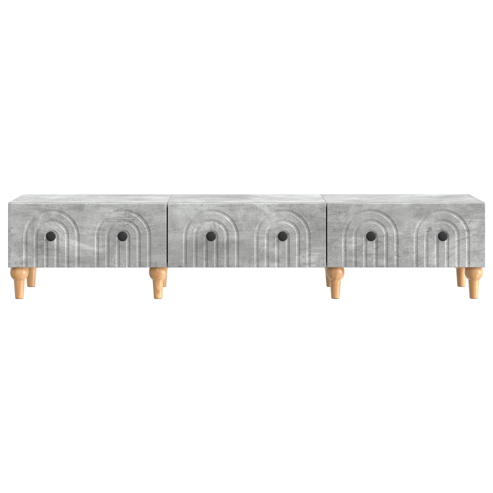 TV-kast met lade Betongrijs 147 x 34,5 x 30 cm Bewerkt hout is nu te koop bij PeponiXL, paradijselijk wonen!