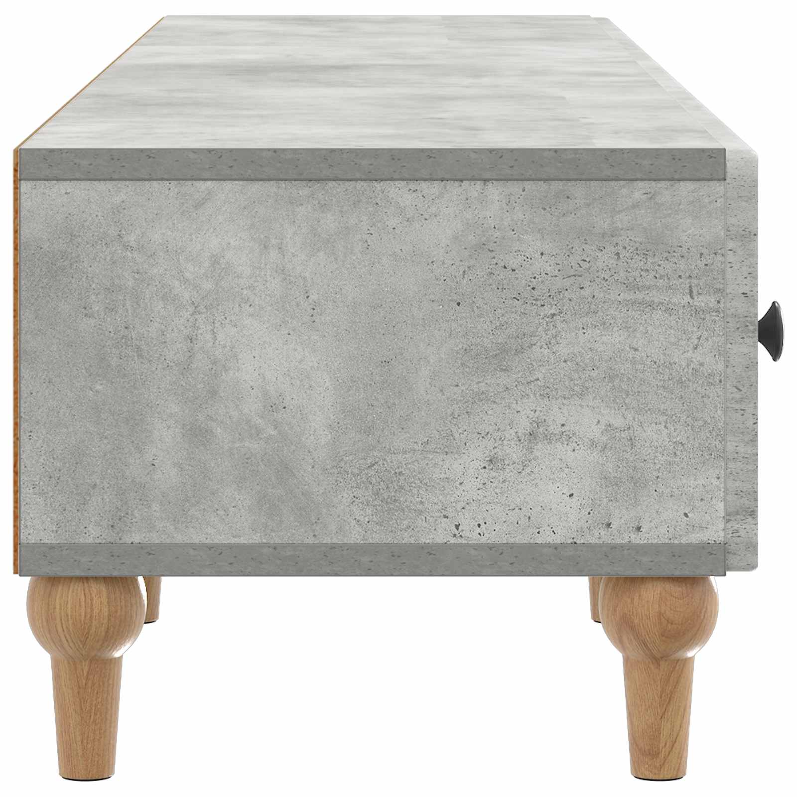 TV-kast met lade Betongrijs 147 x 34,5 x 30 cm Bewerkt hout is nu te koop bij PeponiXL, paradijselijk wonen!