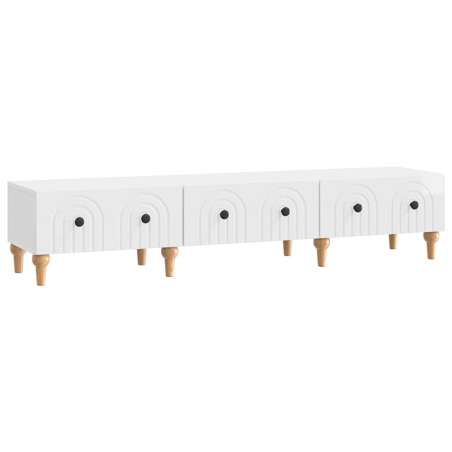 TV-kast met lade Hoogglans Wit 147 x 34,5 x 30 cm Bewerkt hout is nu te koop bij PeponiXL, paradijselijk wonen!
