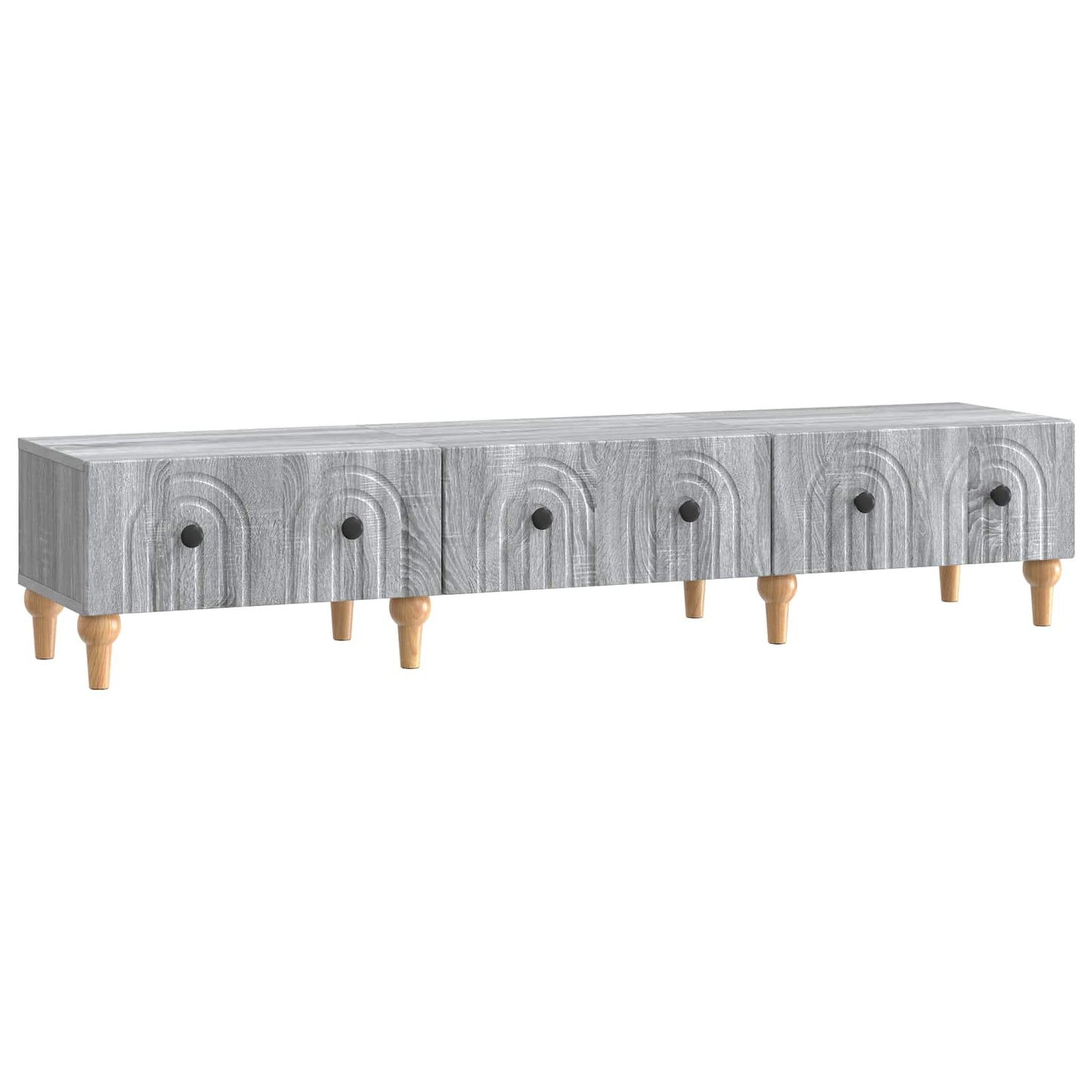 TV-kast met lade Grijs sonoma 147 x 34,5 x 30 cm Bewerkt hout is nu te koop bij PeponiXL, paradijselijk wonen!