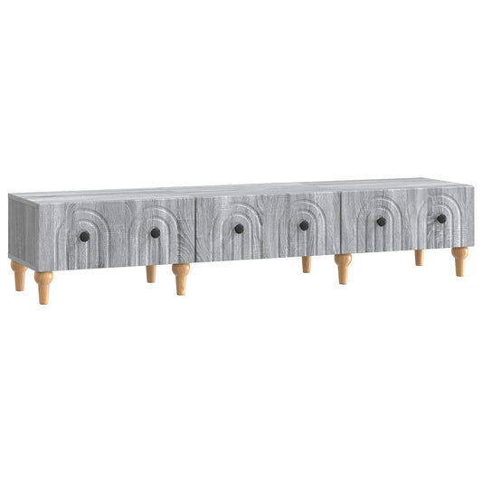TV-kast met lade Grijs sonoma 147 x 34,5 x 30 cm Bewerkt hout is nu te koop bij PeponiXL, paradijselijk wonen!