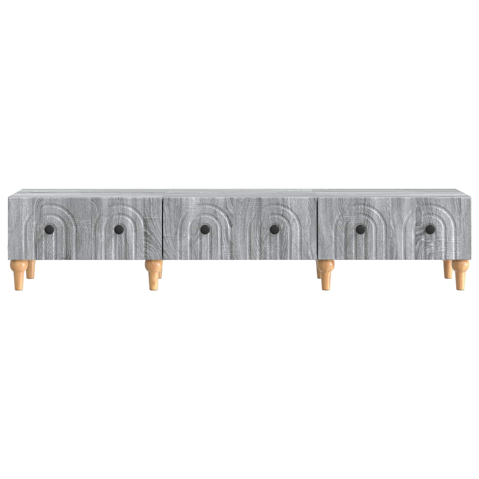 TV-kast met lade Grijs sonoma 147 x 34,5 x 30 cm Bewerkt hout is nu te koop bij PeponiXL, paradijselijk wonen!
