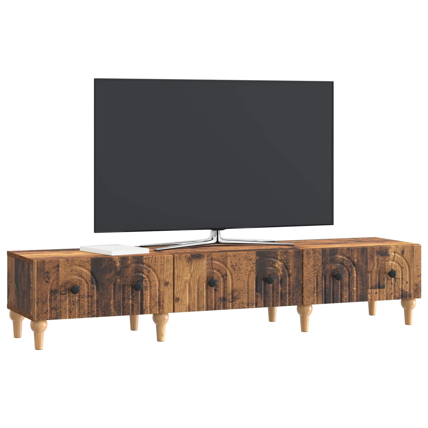 TV-kast met lade Oud hout 147 x 34,5 x 30 cm Bewerkt hout is nu te koop bij PeponiXL, paradijselijk wonen!