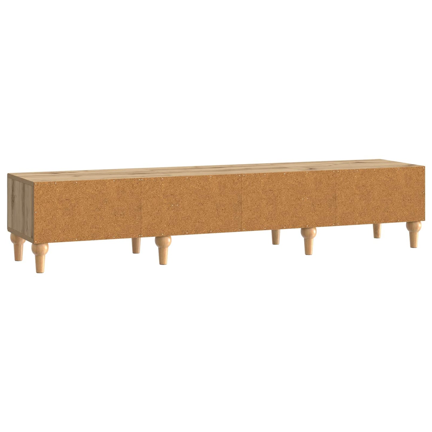 TV-kast Artisanaal eiken 147 x 34,5 x 30 cm Bewerkt hout is nu te koop bij PeponiXL, paradijselijk wonen!