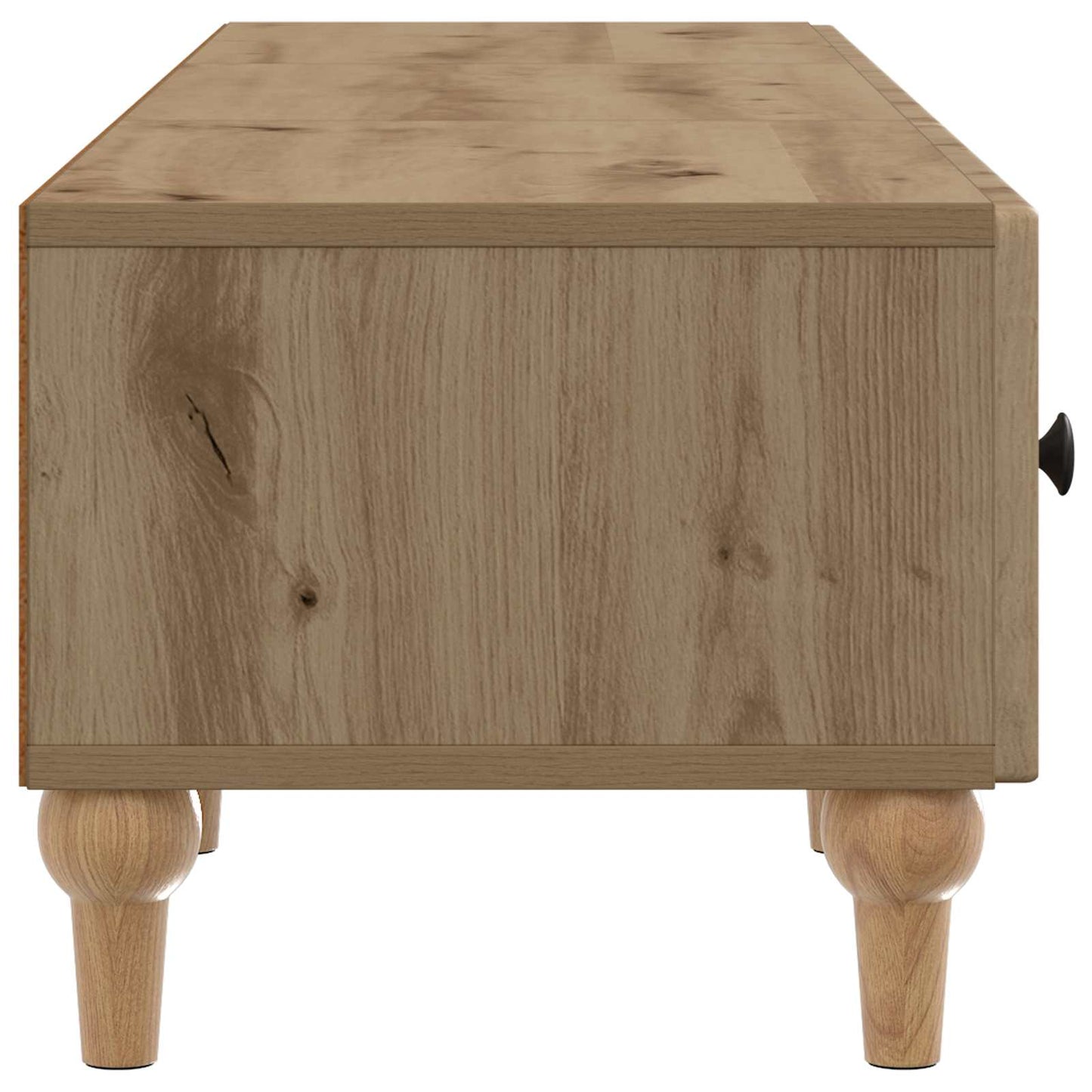 TV-kast Artisanaal eiken 147 x 34,5 x 30 cm Bewerkt hout is nu te koop bij PeponiXL, paradijselijk wonen!