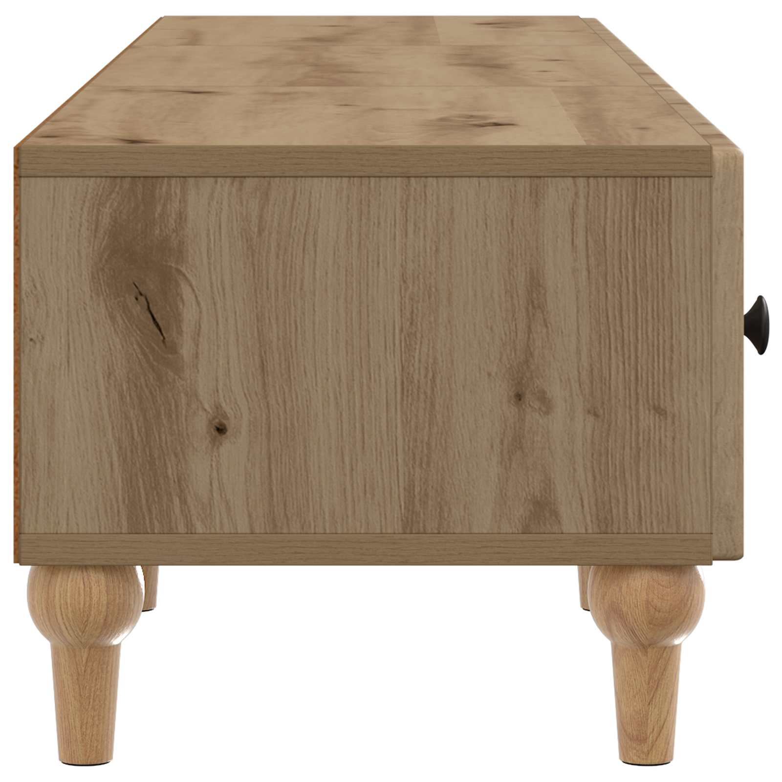 TV-kast Artisanaal eiken 147 x 34,5 x 30 cm Bewerkt hout is nu te koop bij PeponiXL, paradijselijk wonen!