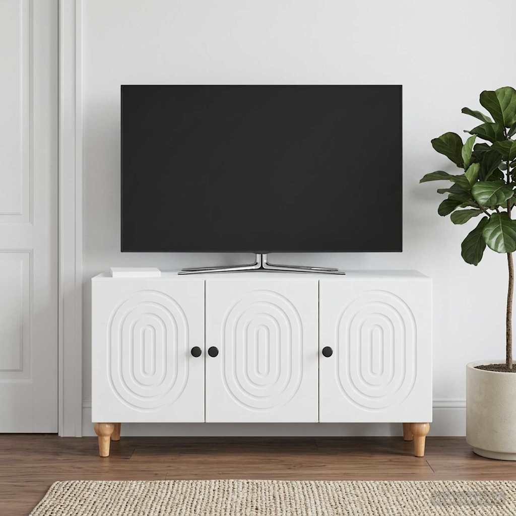 TV-kast Wit 99 x 34,5 x 50 cm Bewerkt hout is nu te koop bij PeponiXL, paradijselijk wonen!