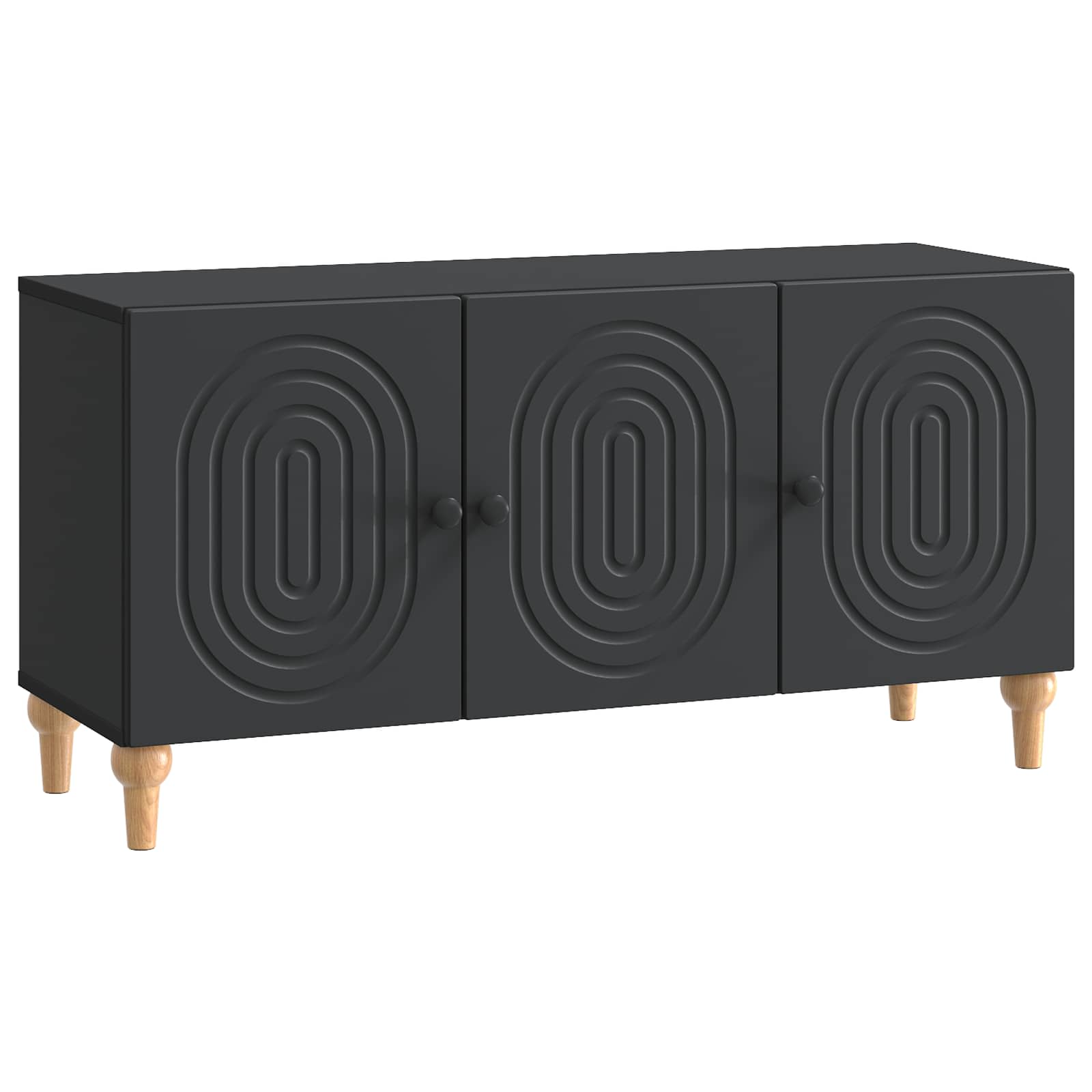 TV-kast Zwart 99 x 34,5 x 50 cm Bewerkt hout is nu te koop bij PeponiXL, paradijselijk wonen!