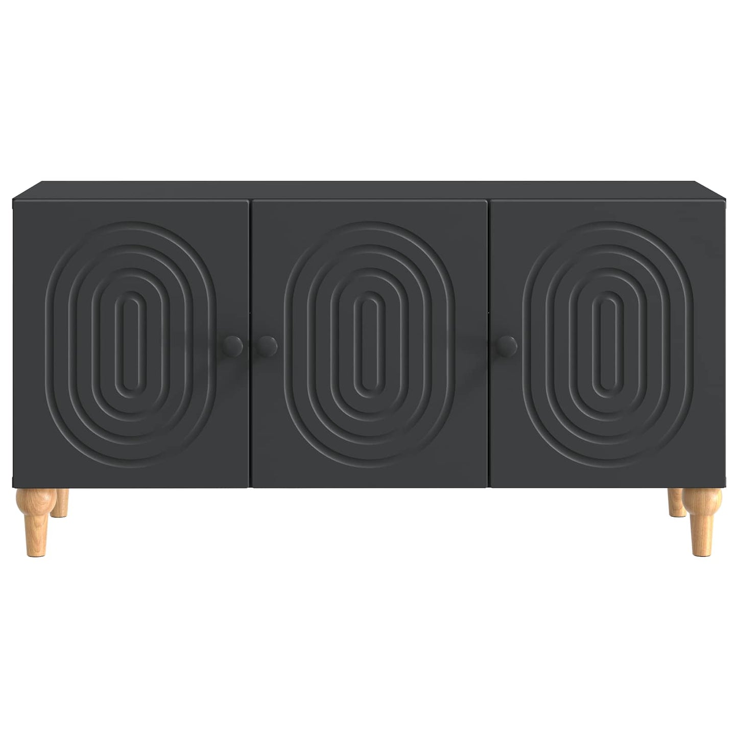 TV-kast Zwart 99 x 34,5 x 50 cm Bewerkt hout is nu te koop bij PeponiXL, paradijselijk wonen!