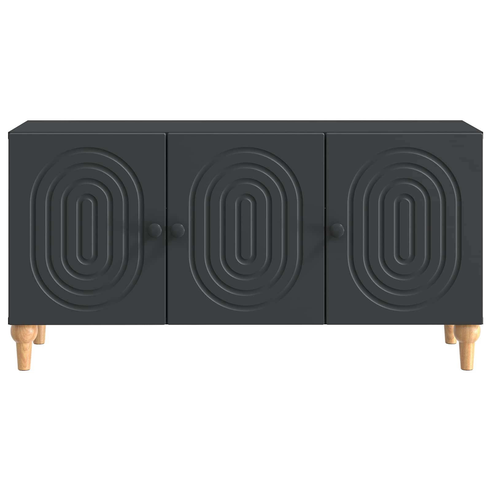 TV-kast Zwart 99 x 34,5 x 50 cm Bewerkt hout is nu te koop bij PeponiXL, paradijselijk wonen!