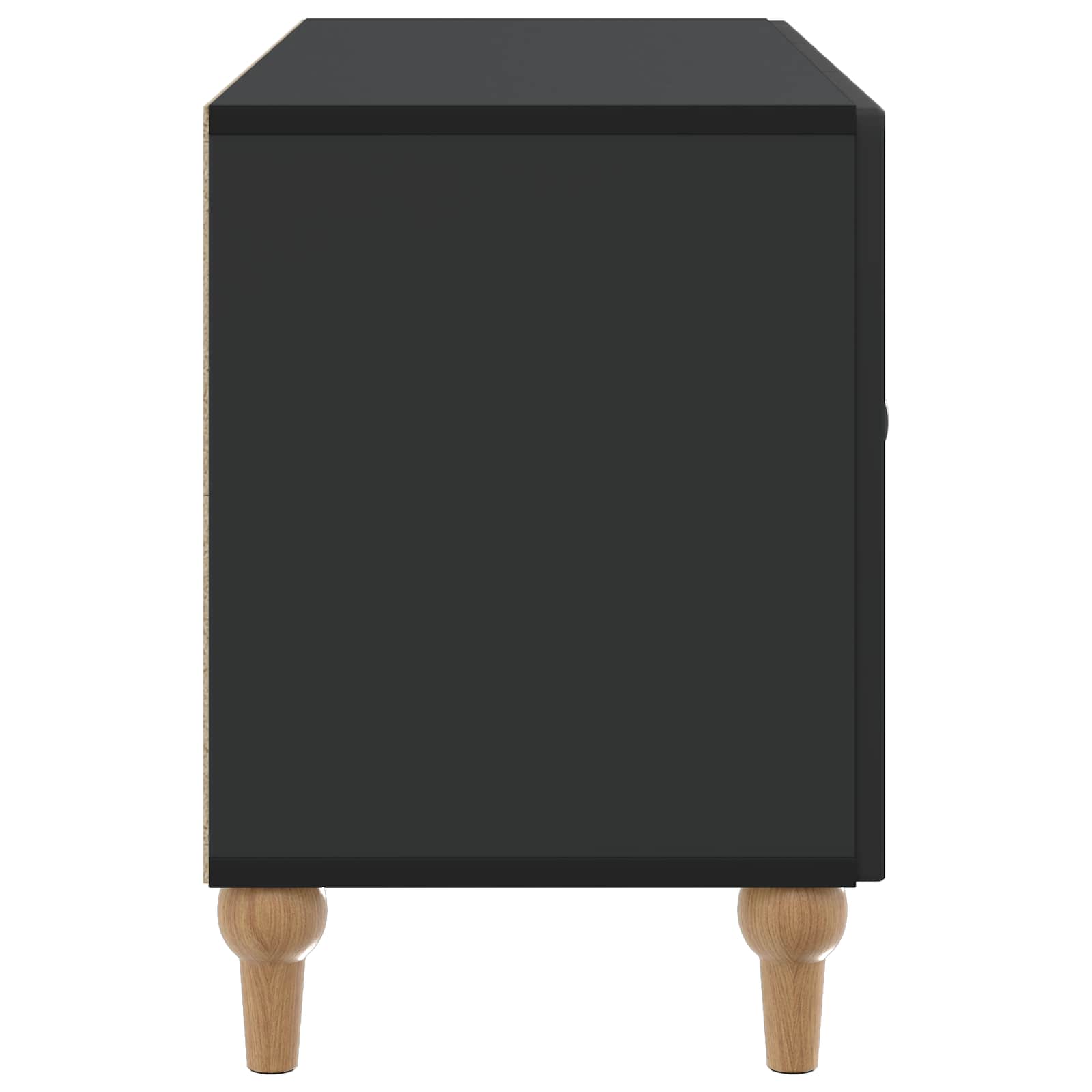 TV-kast Zwart 99 x 34,5 x 50 cm Bewerkt hout is nu te koop bij PeponiXL, paradijselijk wonen!