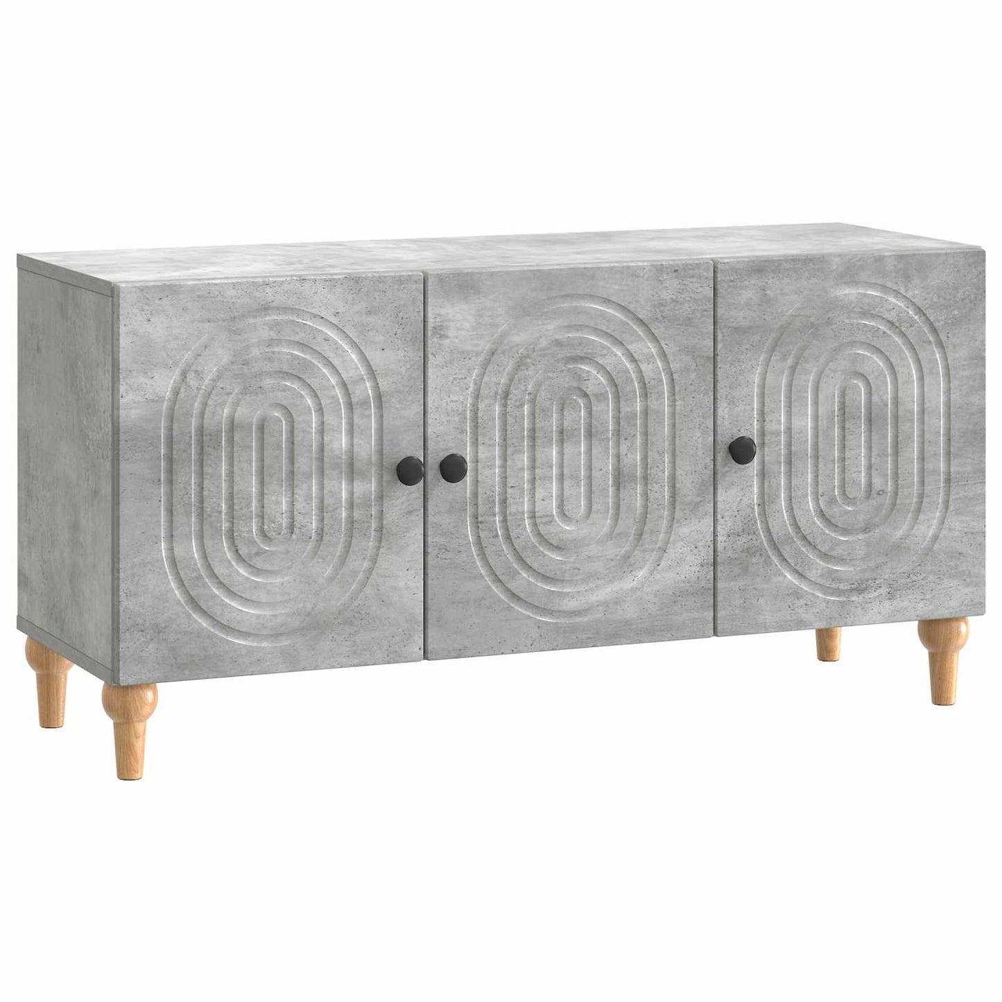 TV-kast Betongrijs 99 x 34,5 x 50 cm Bewerkt hout is nu te koop bij PeponiXL, paradijselijk wonen!