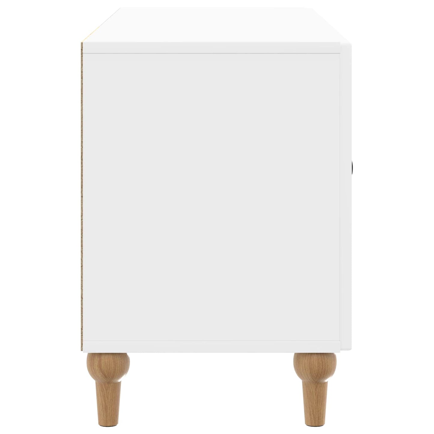 TV-kast Hoogglans Wit 99 x 34,5 x 50 cm Bewerkt hout is nu te koop bij PeponiXL, paradijselijk wonen!