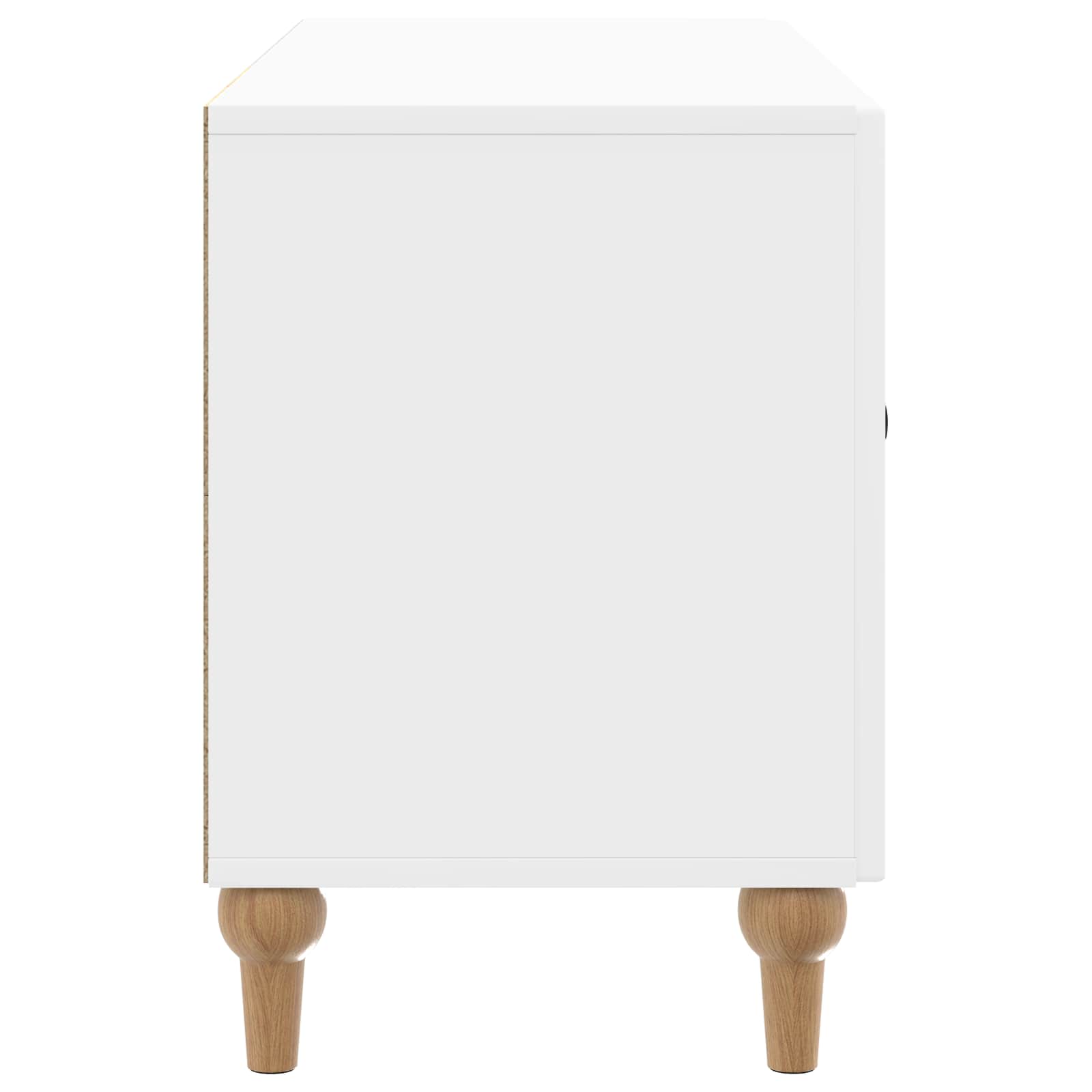 TV-kast Hoogglans Wit 99 x 34,5 x 50 cm Bewerkt hout is nu te koop bij PeponiXL, paradijselijk wonen!