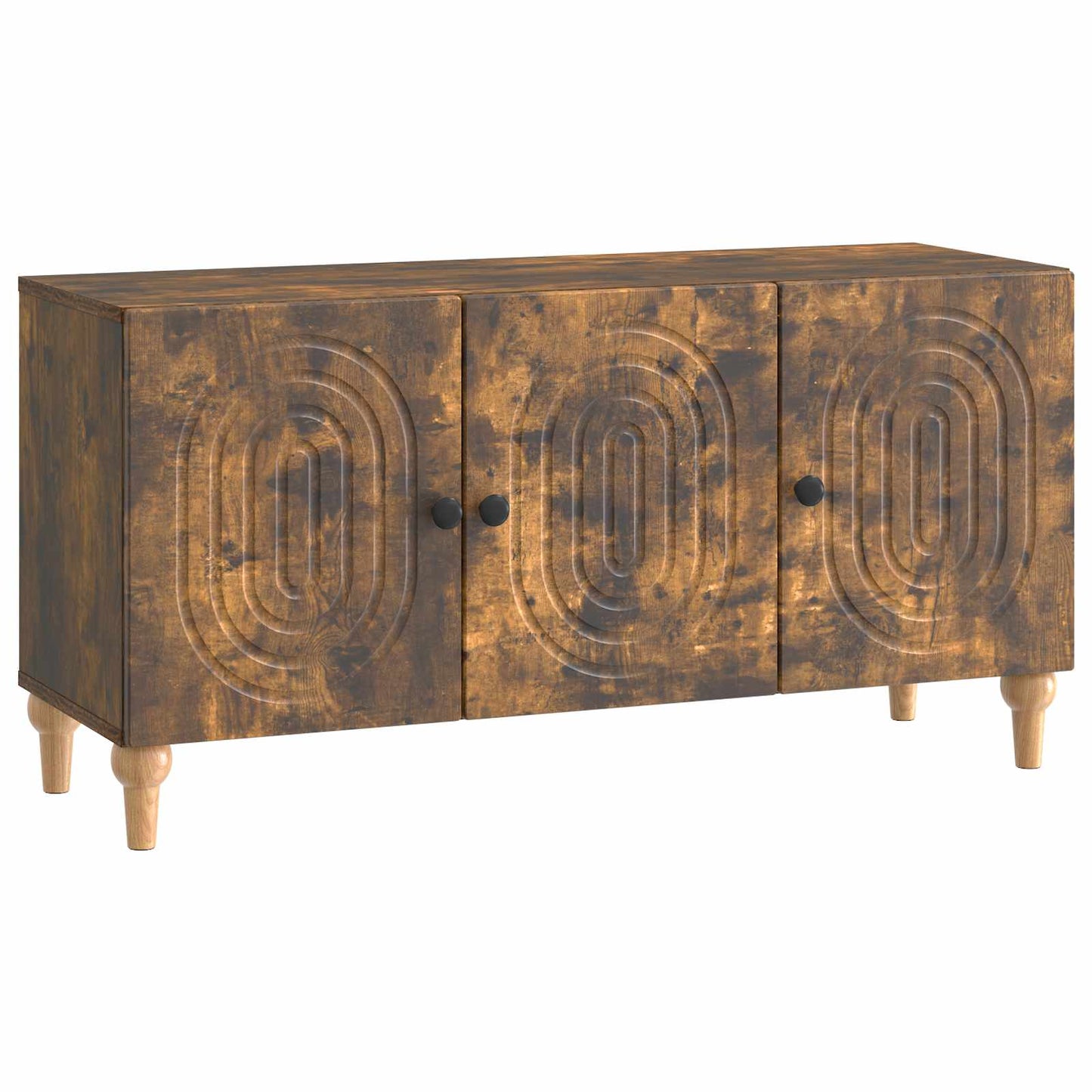 TV-kast Gerookt eiken 99 x 34,5 x 50 cm Bewerkt hout is nu te koop bij PeponiXL, paradijselijk wonen!