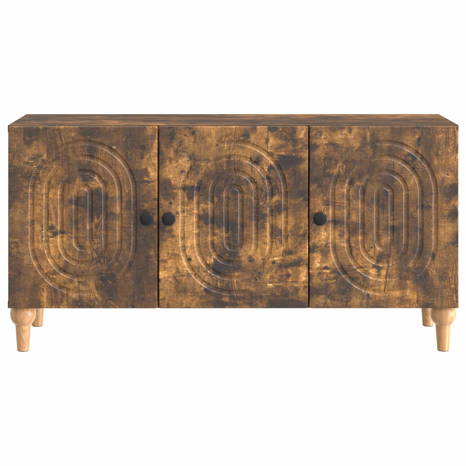 TV-kast Gerookt eiken 99 x 34,5 x 50 cm Bewerkt hout is nu te koop bij PeponiXL, paradijselijk wonen!