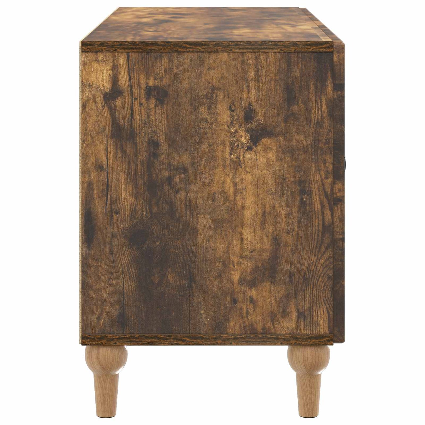 TV-kast Gerookt eiken 99 x 34,5 x 50 cm Bewerkt hout is nu te koop bij PeponiXL, paradijselijk wonen!