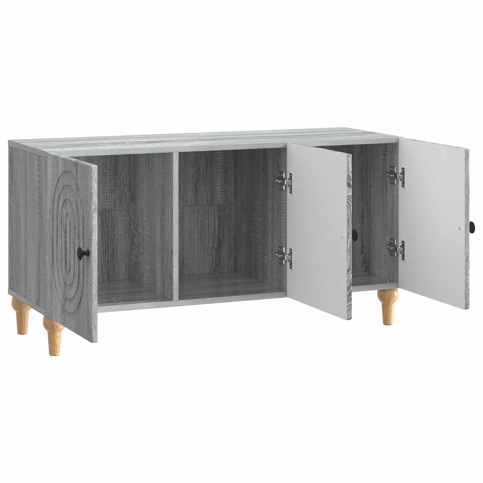 TV-kast Grijs sonoma 99 x 34,5 x 50 cm Bewerkt hout is nu te koop bij PeponiXL, paradijselijk wonen!