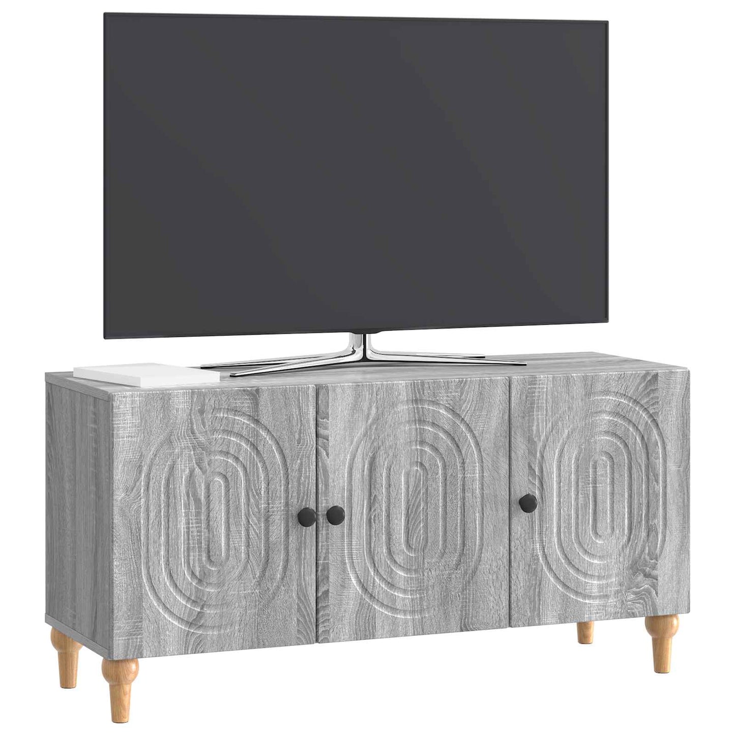 TV-kast Grijs sonoma 99 x 34,5 x 50 cm Bewerkt hout is nu te koop bij PeponiXL, paradijselijk wonen!