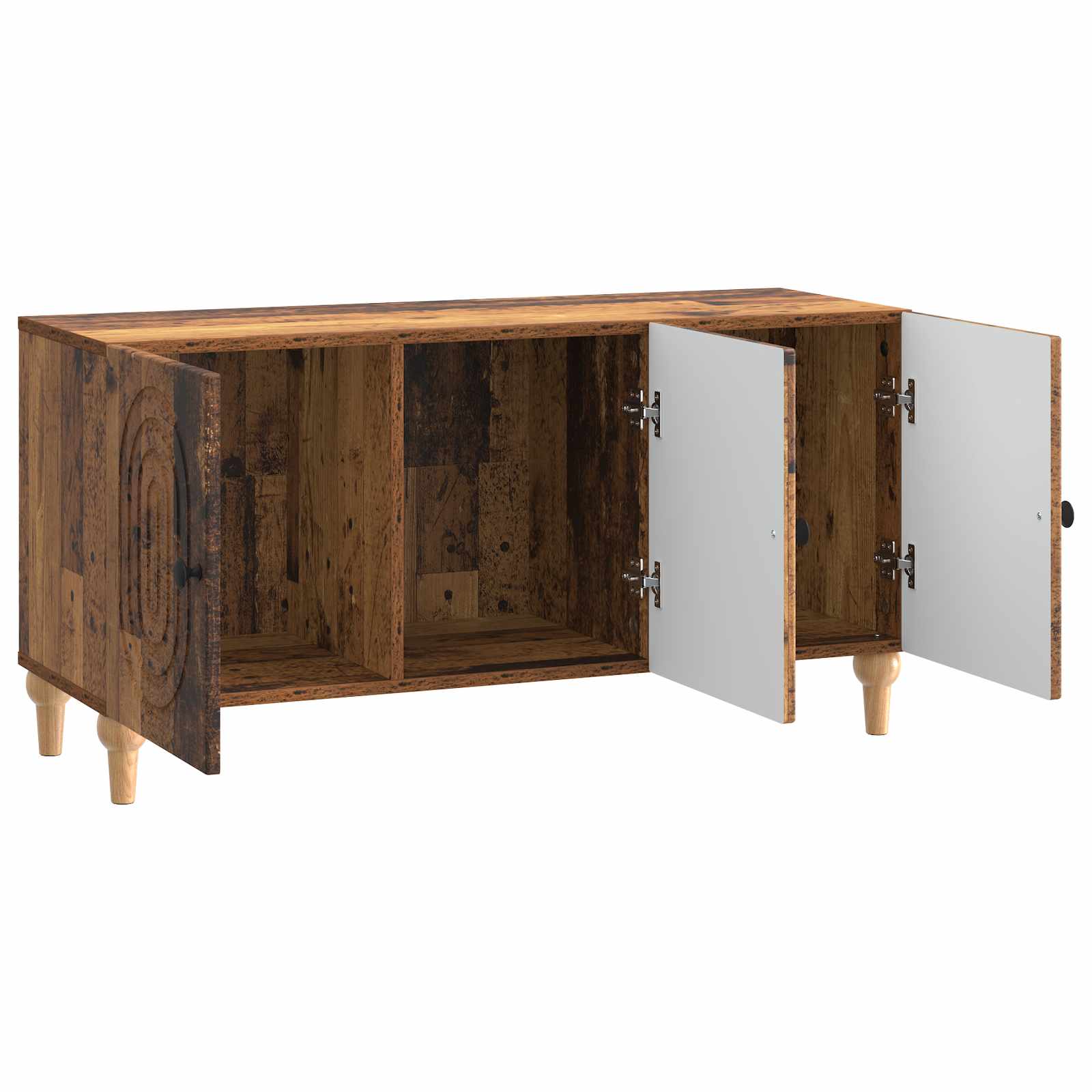TV-kast Oud hout 99 x 34,5 x 50 cm Bewerkt hout is nu te koop bij PeponiXL, paradijselijk wonen!