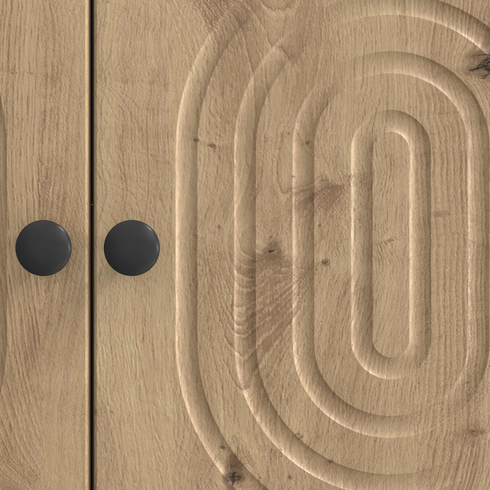 TV-kast Artisanaal eiken 99 x 34,5 x 50 cm Bewerkt hout is nu te koop bij PeponiXL, paradijselijk wonen!