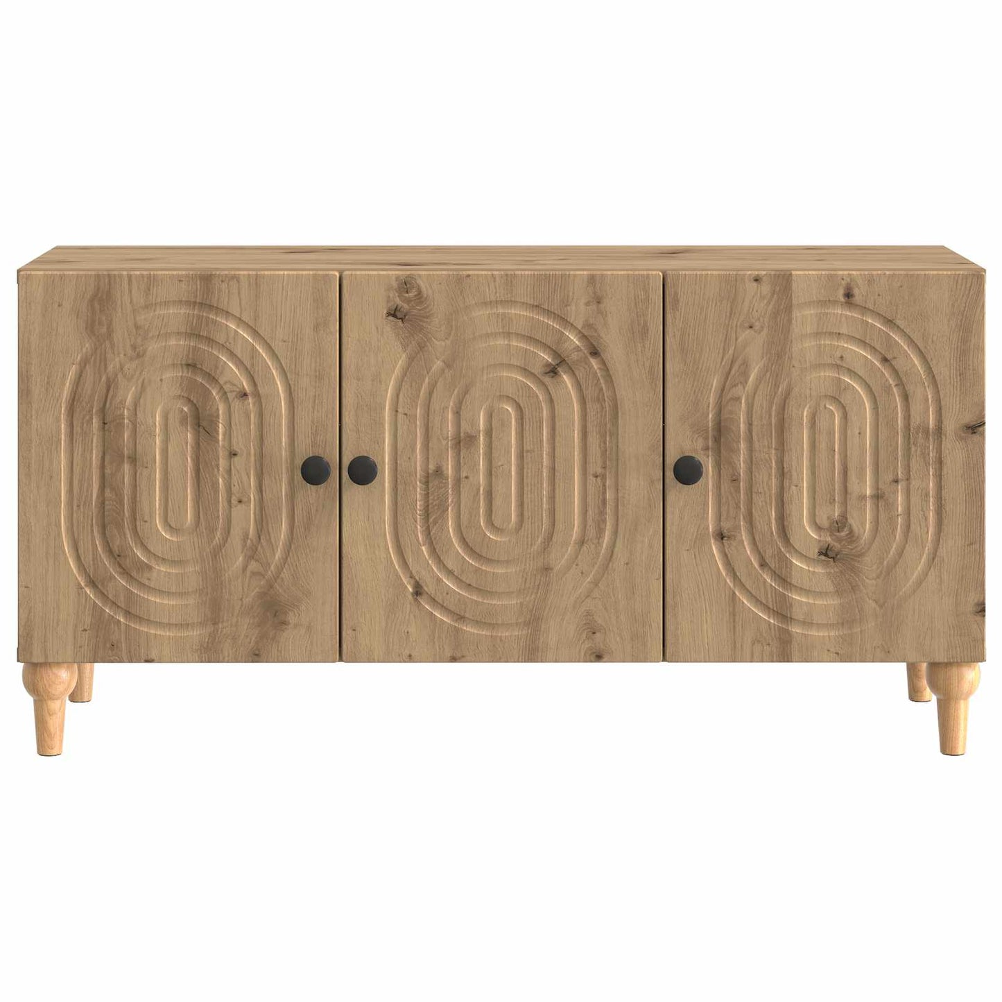 TV-kast Artisanaal eiken 99 x 34,5 x 50 cm Bewerkt hout is nu te koop bij PeponiXL, paradijselijk wonen!