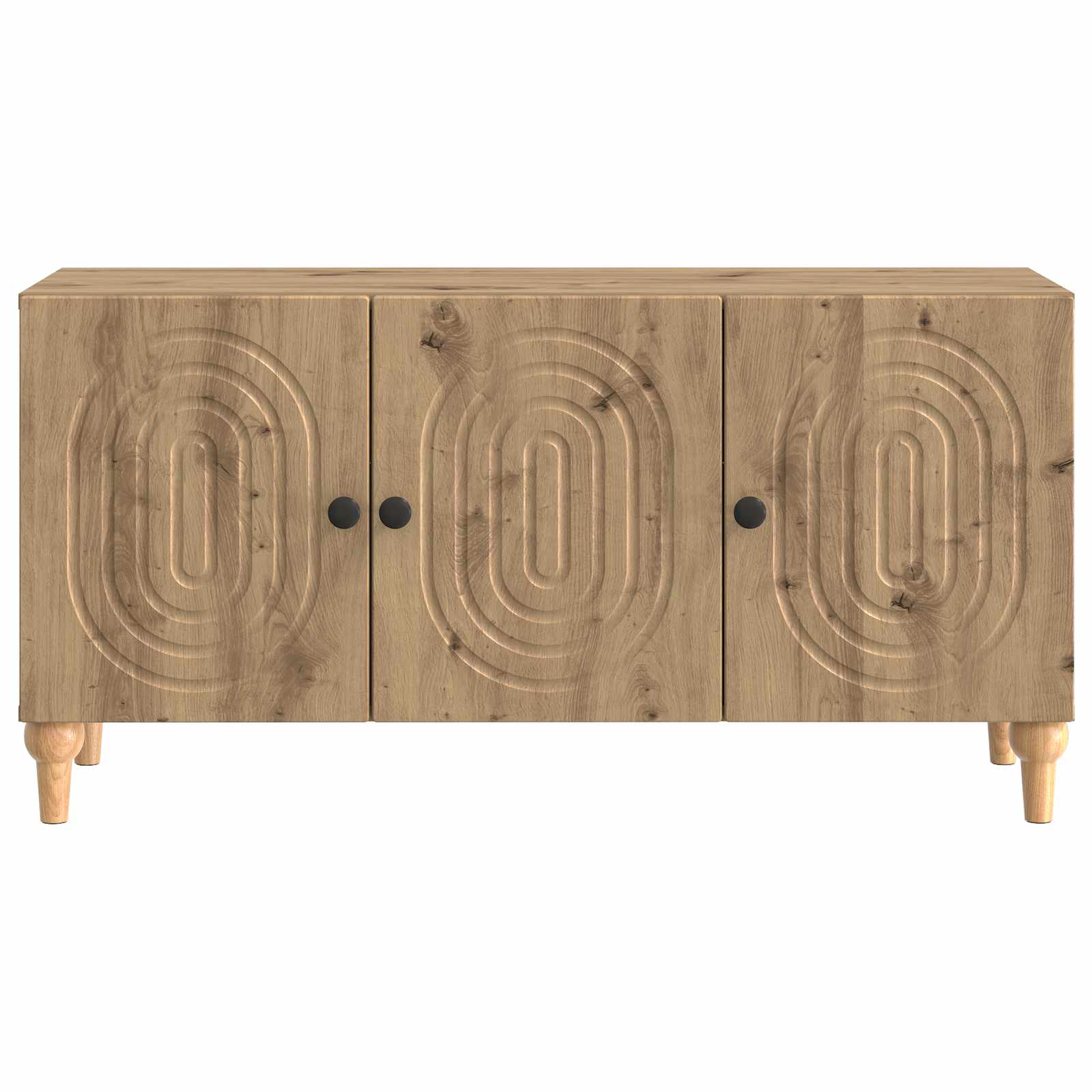 TV-kast Artisanaal eiken 99 x 34,5 x 50 cm Bewerkt hout is nu te koop bij PeponiXL, paradijselijk wonen!