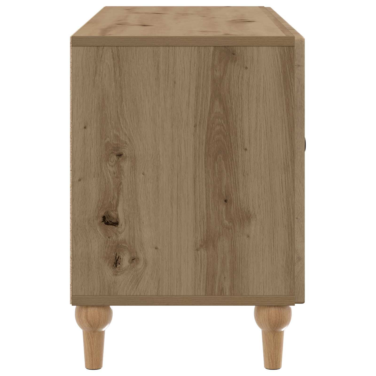 TV-kast Artisanaal eiken 99 x 34,5 x 50 cm Bewerkt hout is nu te koop bij PeponiXL, paradijselijk wonen!